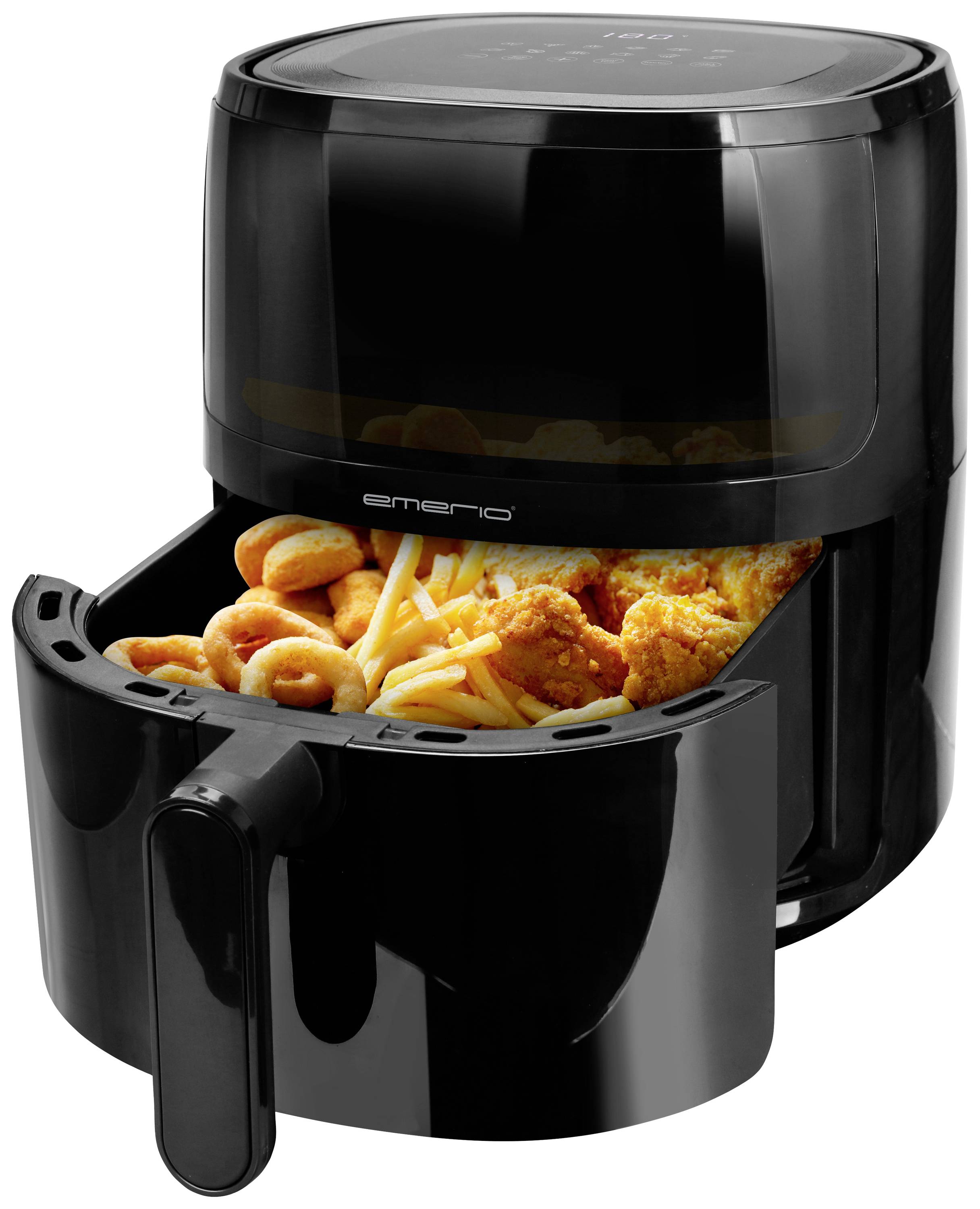 EMERIO AF-129329.3 Heißluft-Fritteuse 5 l 1500 W Schwarz