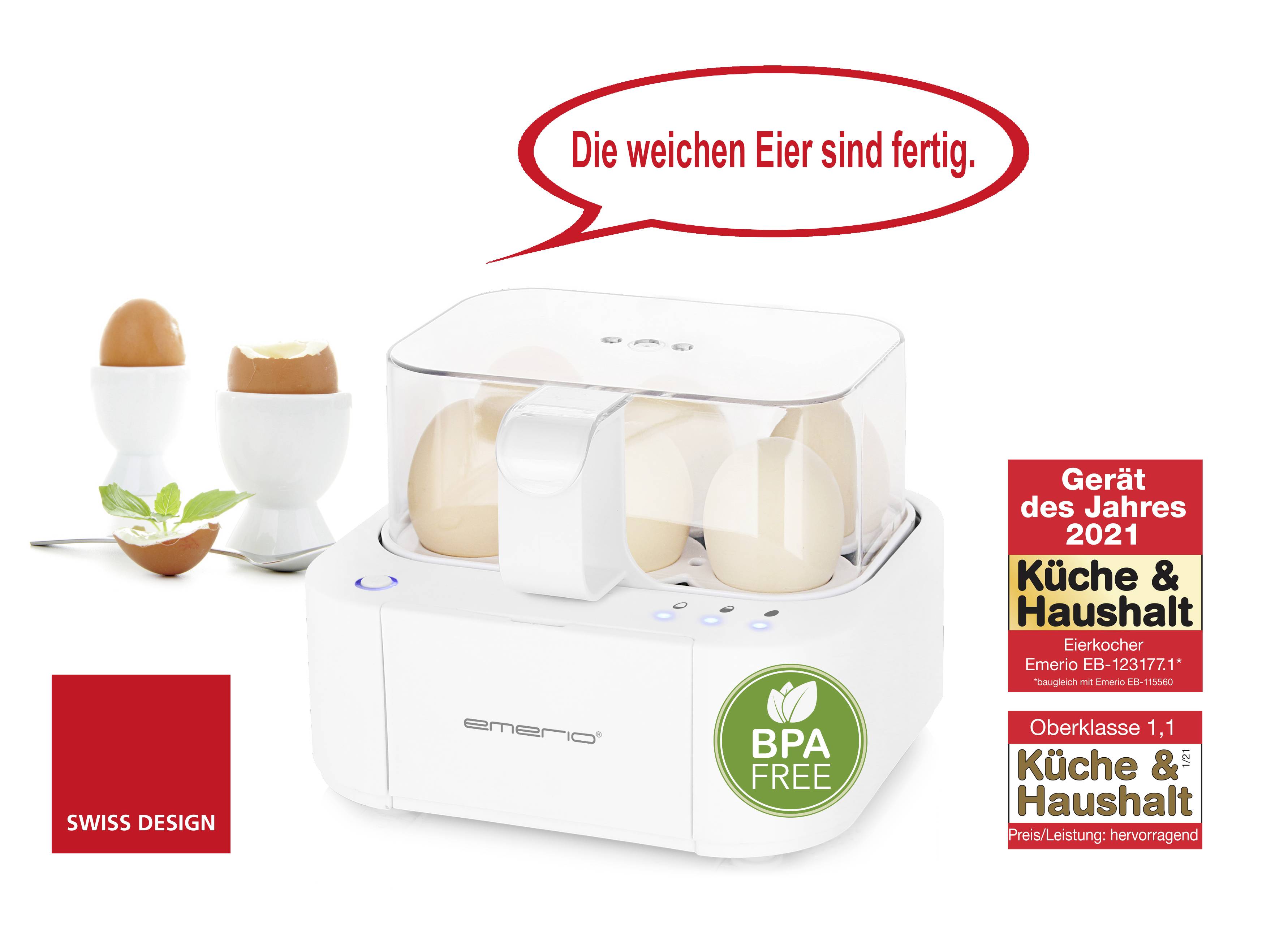 EMERIO EB-115560.12 Eierkocher Weiß
