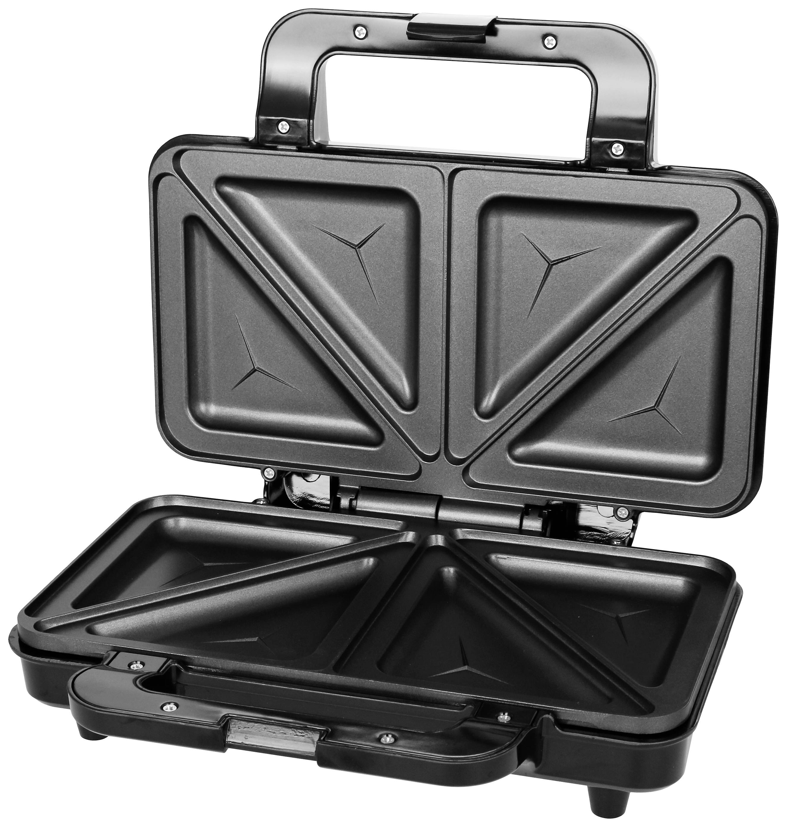 EMERIO ST-125833 Sandwichmaker Edelstahl, Schwarz