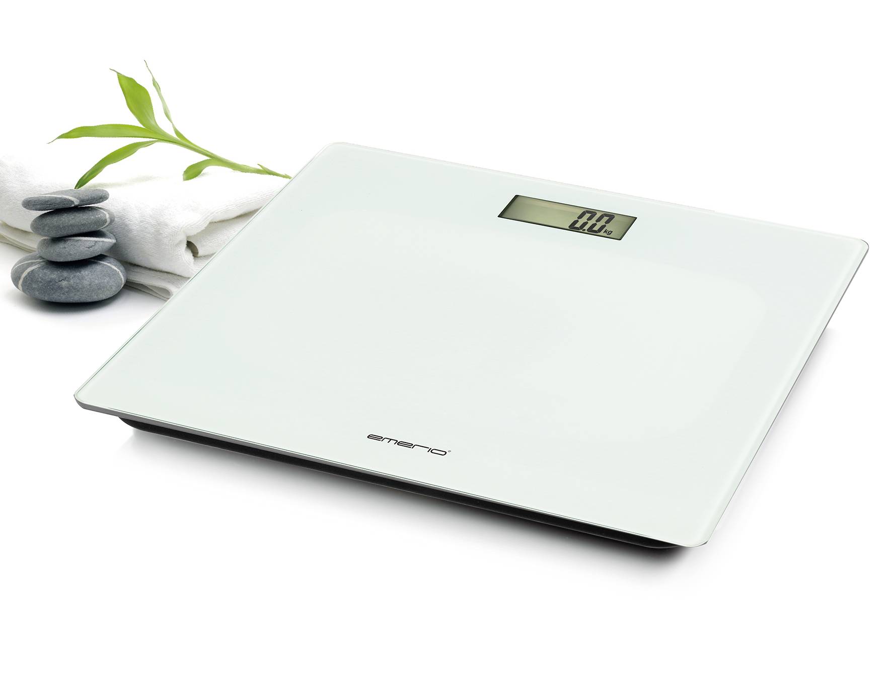 EMERIO BR-211824.2 Personenwaage BR-211824.2 digital Wägebereich (max.)=180 kg Weiß