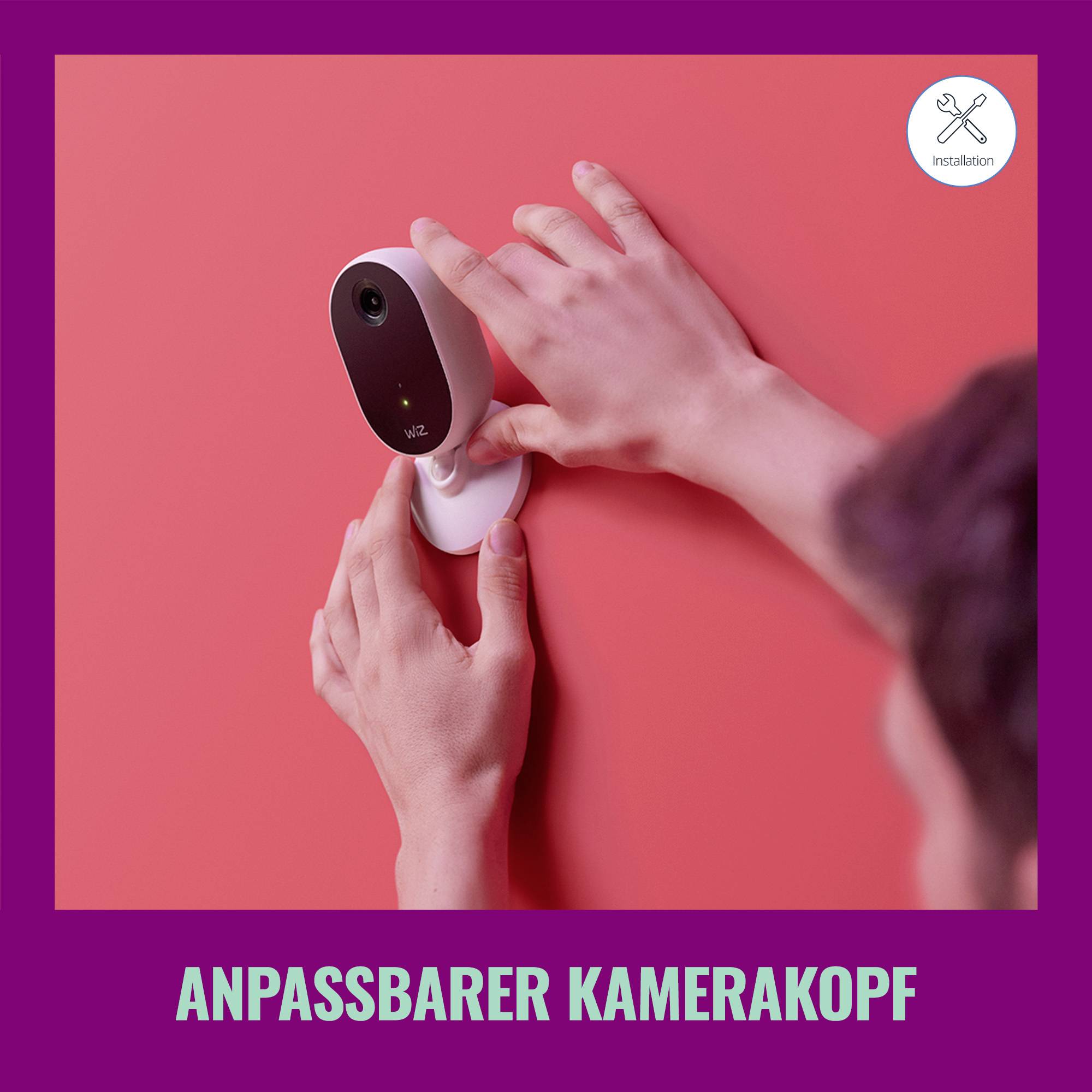 WIZCONNECTED Indoor Security Kamera Starter Kit mit WiFi Einzelpack - Netzwerkka