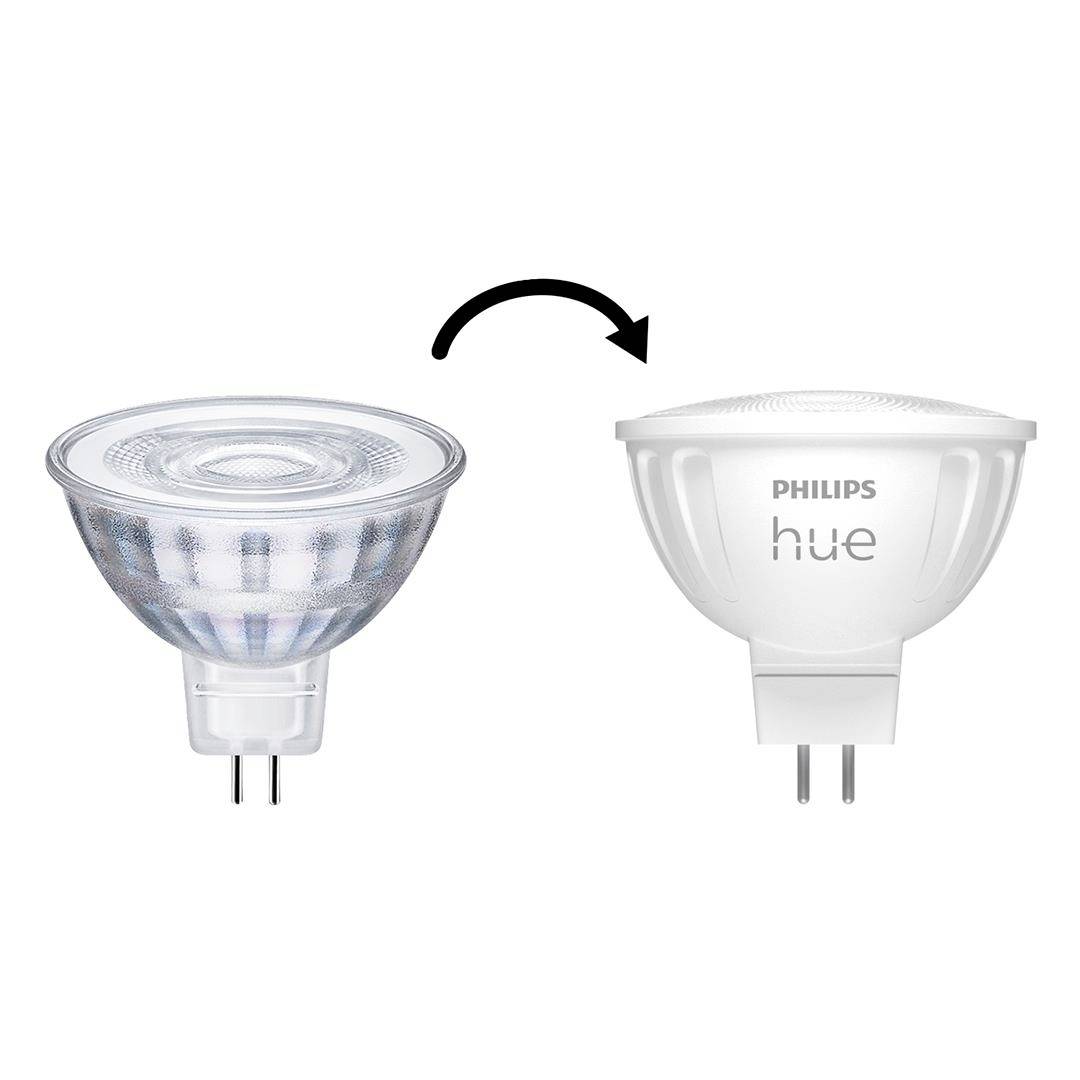 Philips Hue LED-Leuchtmittel 8719514491342 EEK: G (A - G) Hue White Ambiance GU5.3