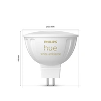 Philips Hue LED-Leuchtmittel 8719514491342 EEK: G (A - G) Hue White Ambiance GU5.3 EEK: G (A - G) Philips Hue LED-Leuchtmittel 8719514491342 EEK: G (A - G) Hue White Ambiance GU5.3 EEK: G (A - G)