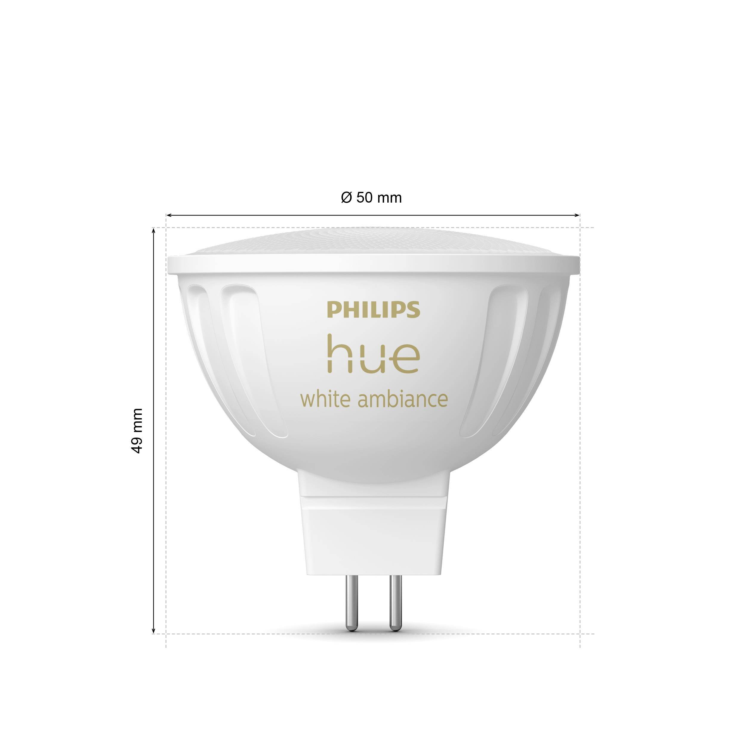 Philips Hue LED-Leuchtmittel 8719514491342 EEK: G (A - G) Hue White Ambiance GU5.3