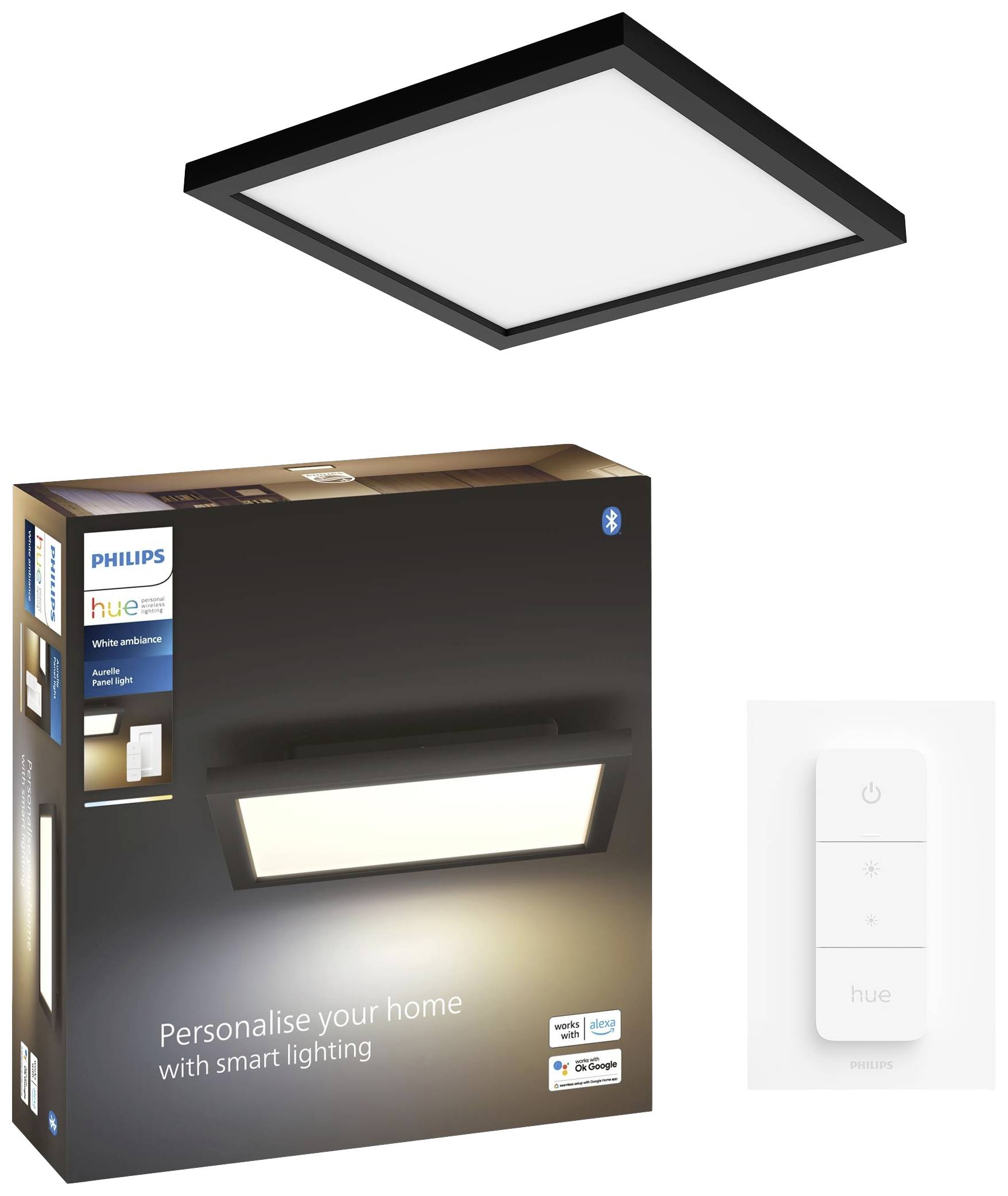 Hue LED-Panel mit Dimmschalter 8720169159013 Aurelle WA 19 W