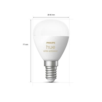 Philips Hue LED-Leuchtmittel 8719514491168 EEK: F (A - G) Hue White Ambiance Luster E14 5.1 W EEK: F (A - G) Philips Hue LED-Leuchtmittel 8719514491168 EEK: F (A - G) Hue White Ambiance Luster E14 5.1 W EEK: F (A - G)