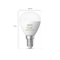 Philips Hue LED-Leuchtmittel 8719514491281 EEK: F (A - G) Hue White & Color Ambiance Luster E14 5.1W EEK: F (A - G) Philips Hue LED-Leuchtmittel 8719514491281 EEK: F (A - G) Hue White & Color Ambiance Luster E14 5.1W EEK: F (A - G)
