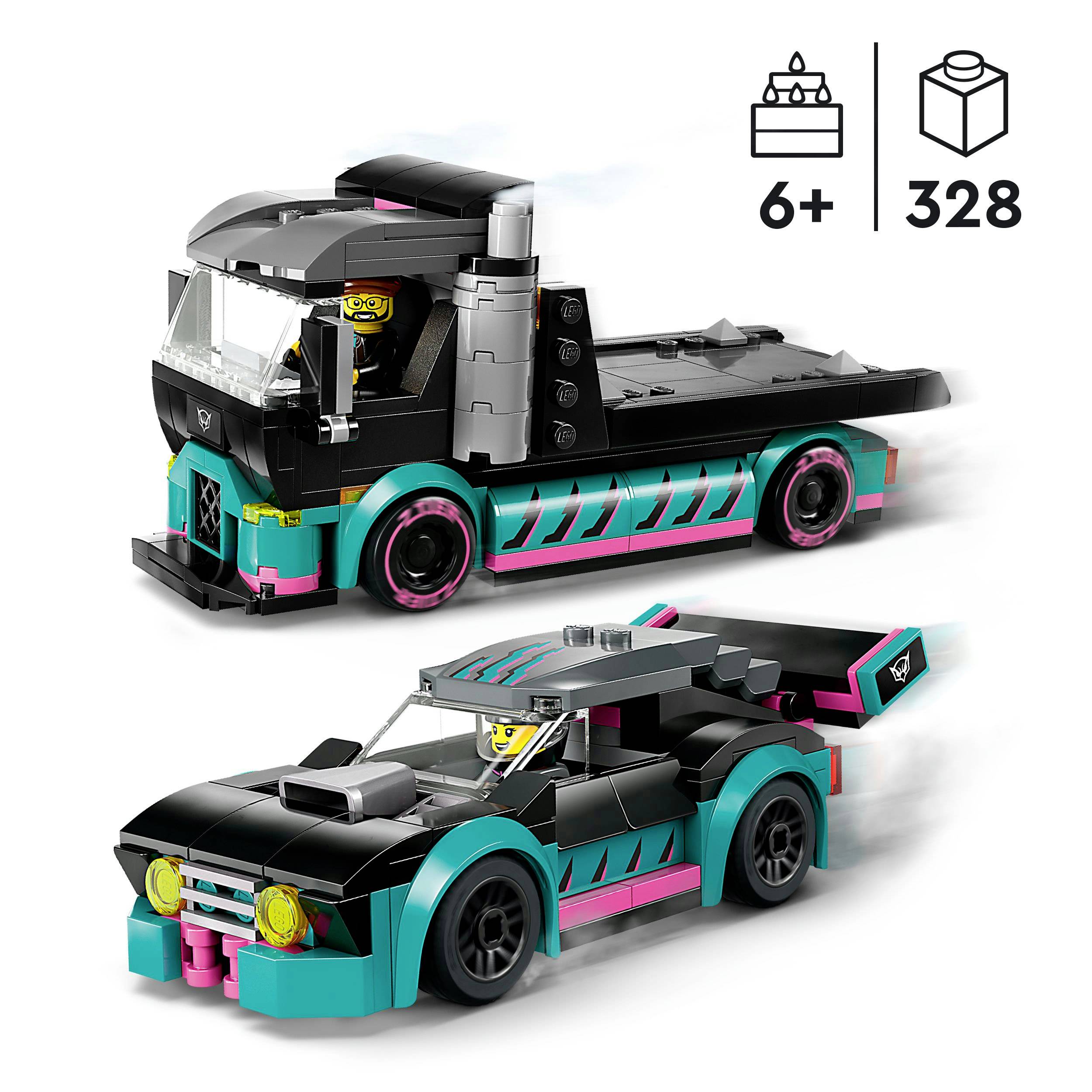 60406 LEGO® CITY Autotransporter mit Rennwagen