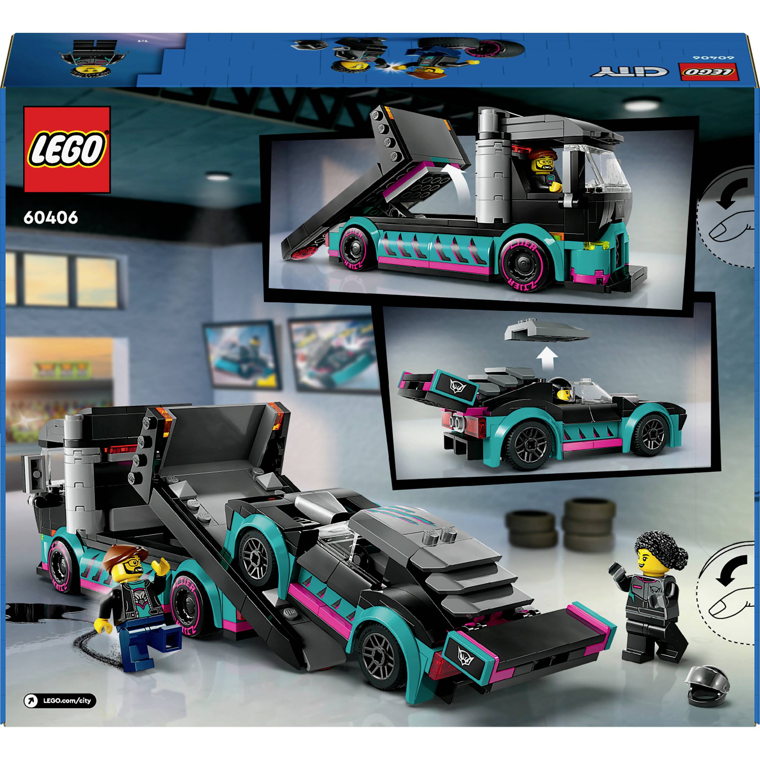 60406 LEGO® CITY Autotransporter mit Rennwagen