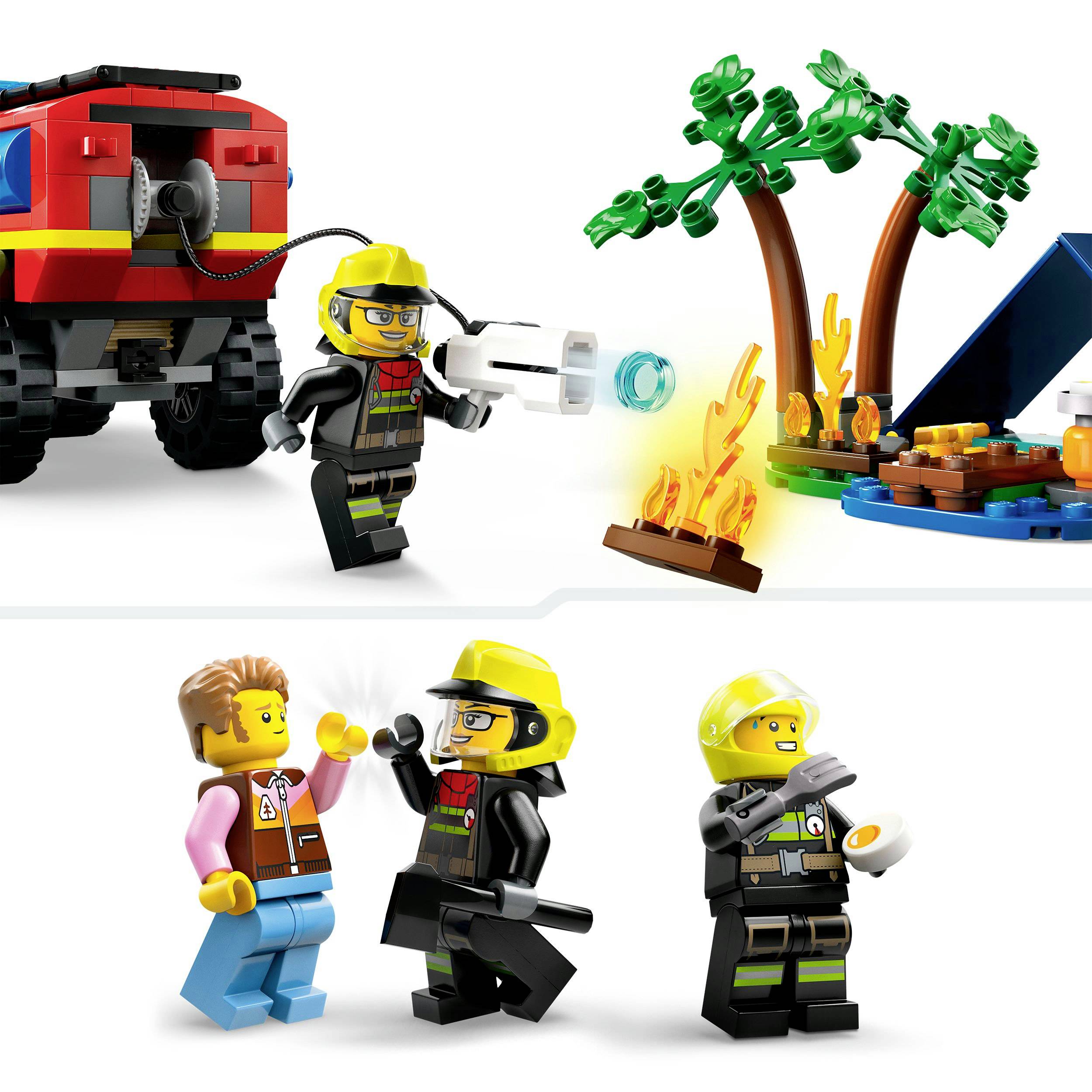 60412 LEGO® CITY Feuerwehrgeländewagen mit Rettungsboot