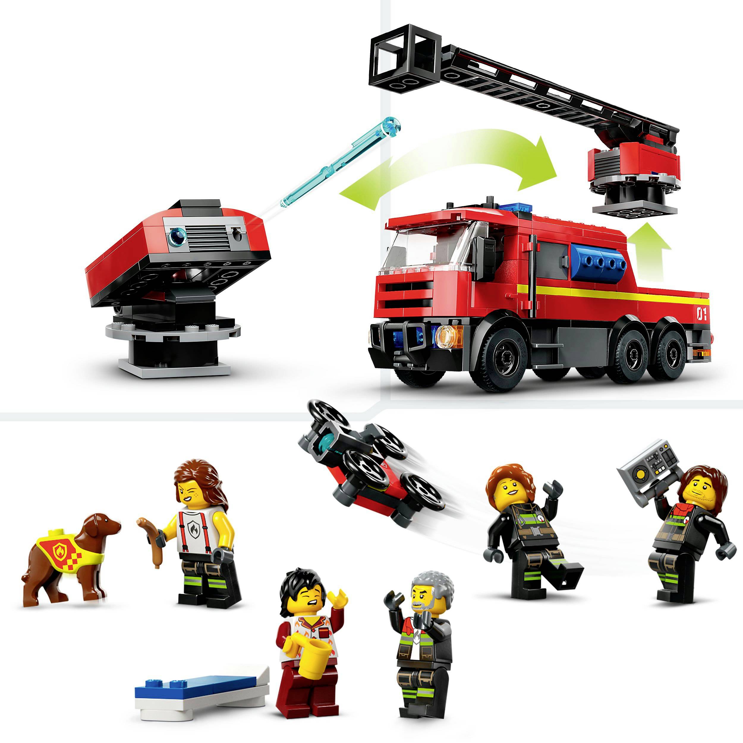 60414 LEGO® CITY Feuerwehrstation mit Drehleiterfahrzeug