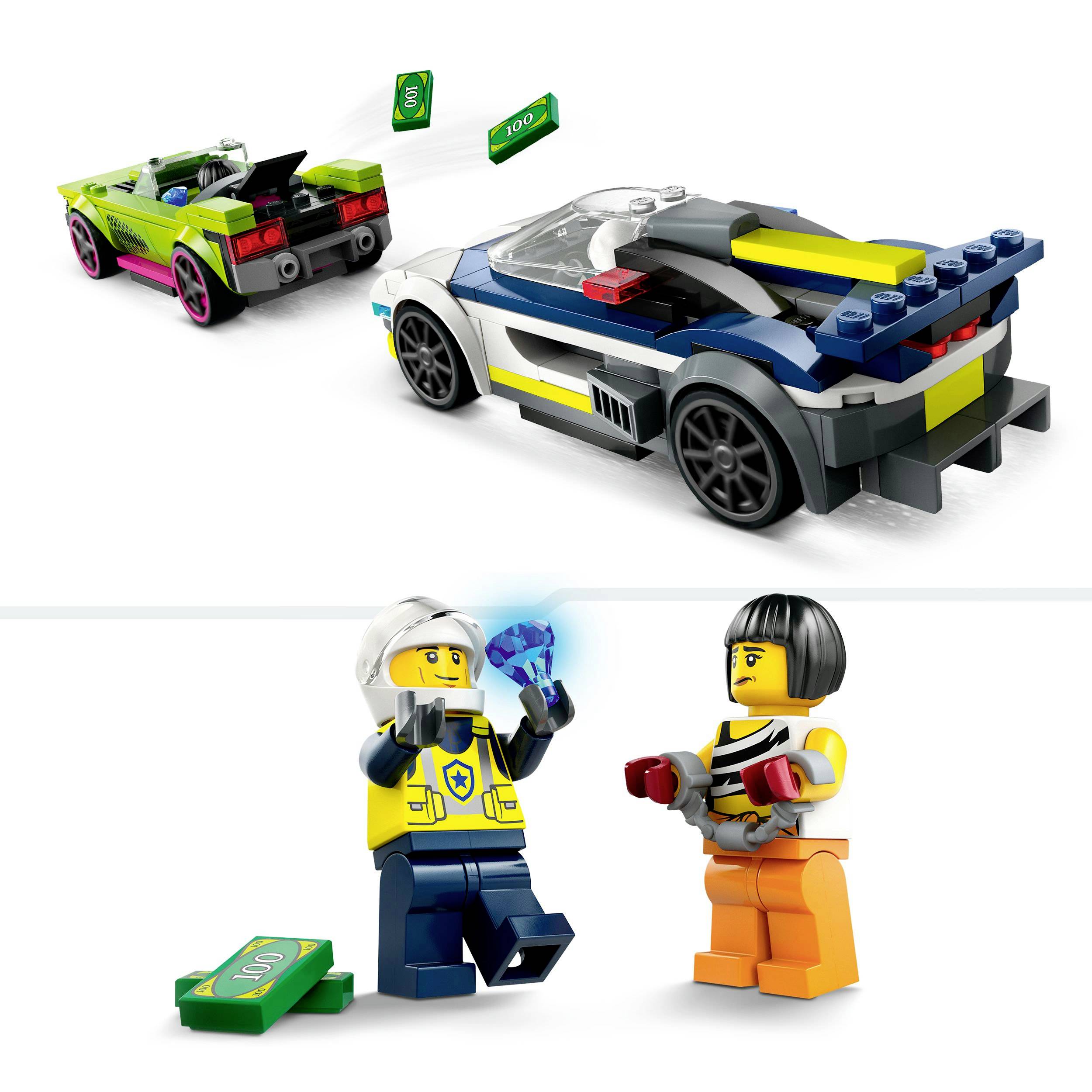 60415 LEGO® CITY Verfolgungsjagd mit Polizeiauto und Muscle Car