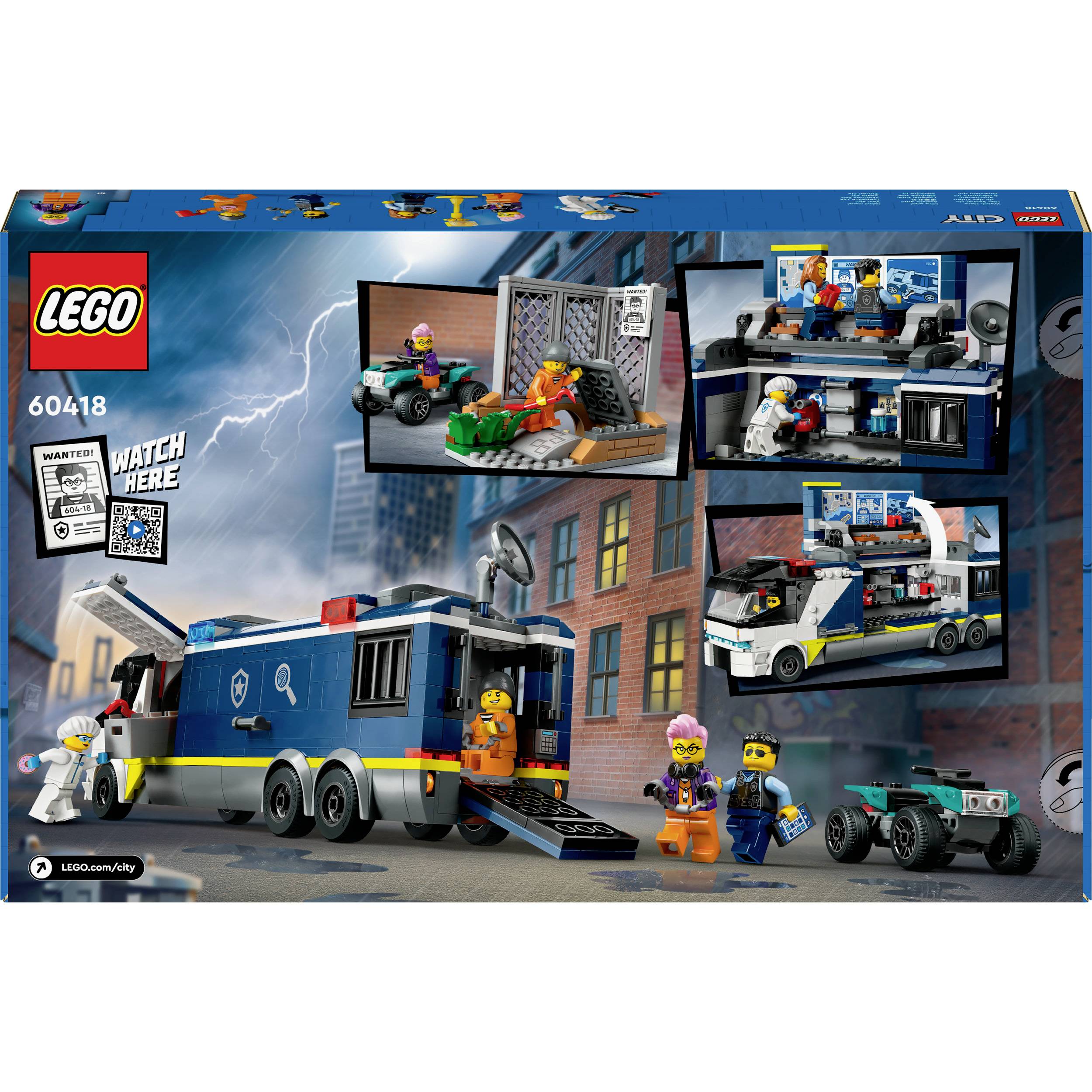 60418 LEGO® CITY Polizeitruck mit Labor