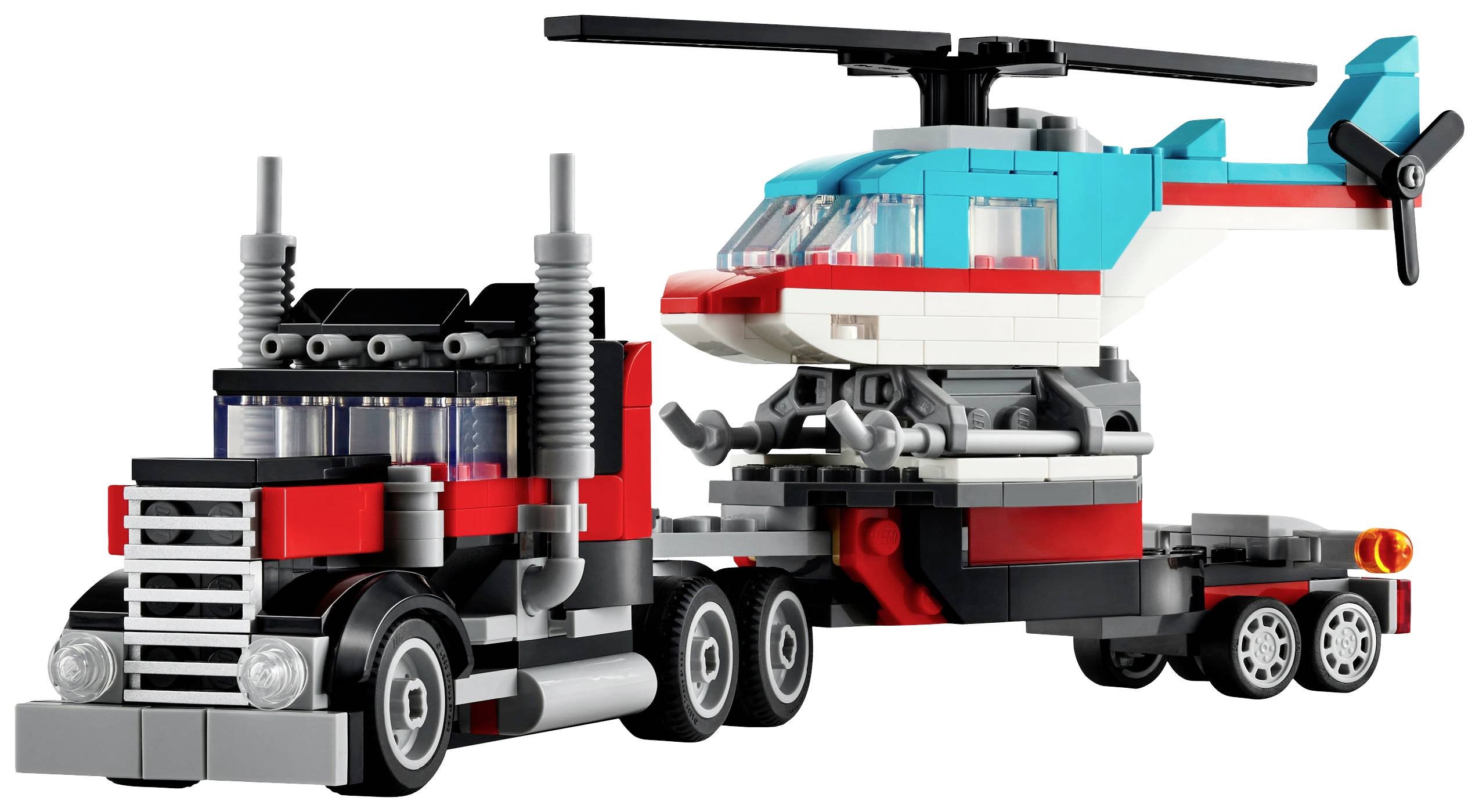 31146 LEGO® CREATOR Tieflader mit Hubschrauber