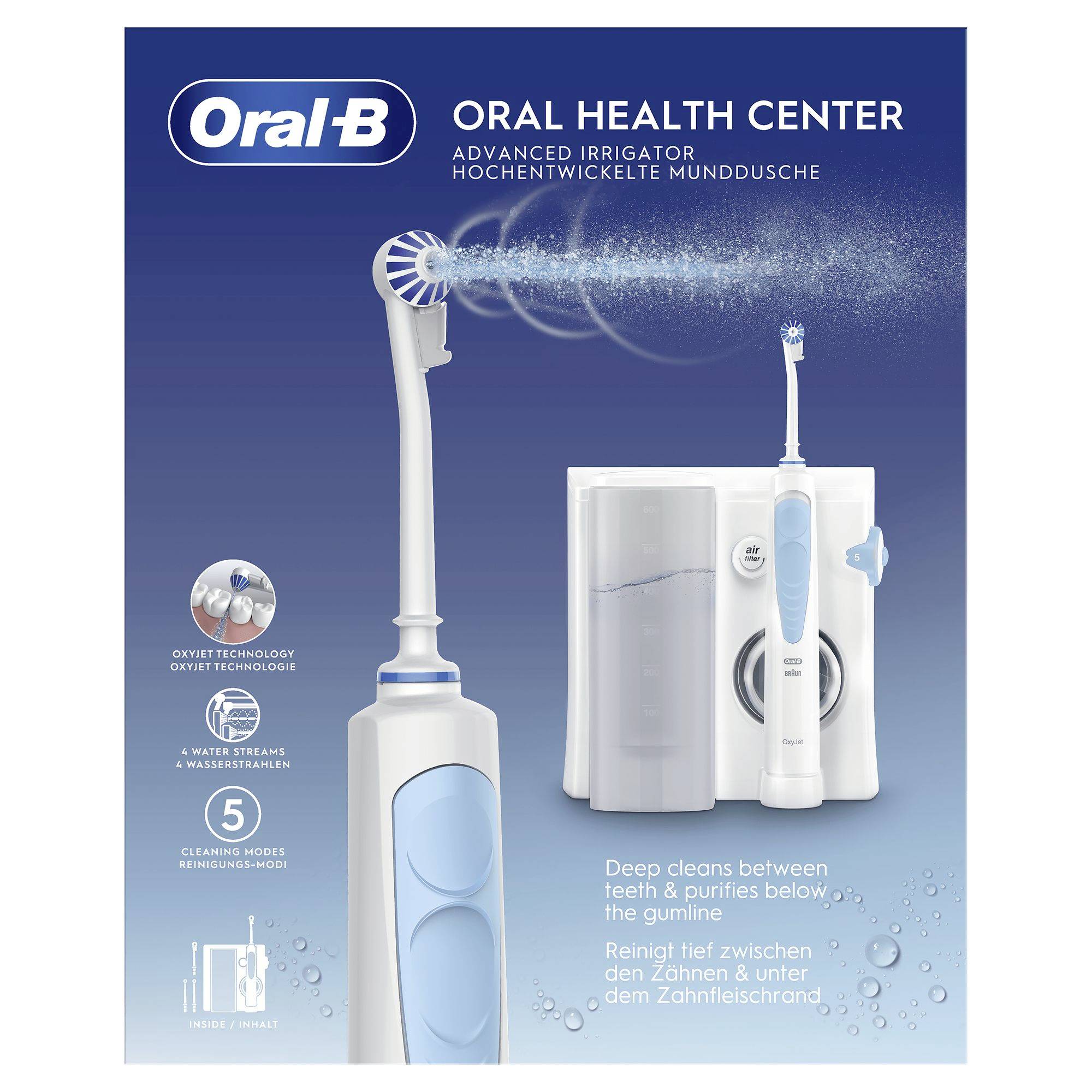 Oral-B Oxyjet Health Center JAS23 JAS23 Munddusche Weiß, Blau
