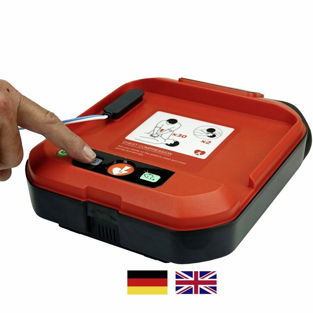Primedic HeartSave Y DE/EN Defibrillator Manuelle Schockabgabe, Sprachanweisungen: de, en, USB-Anschluss