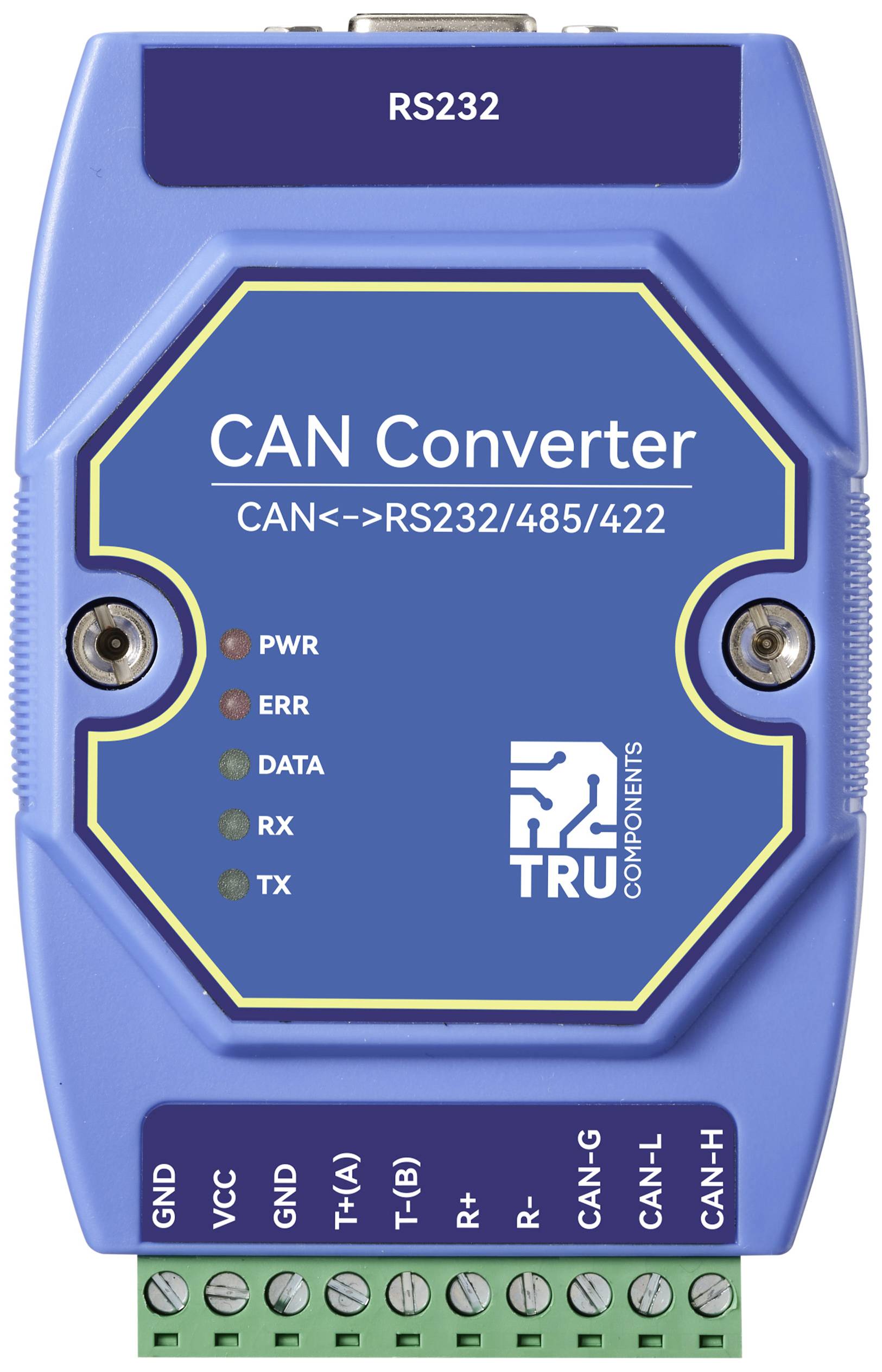 TRU COMPONENTS TC-ECAN-401 Multifunktionsmodul Modbus-RTU, CAN Bus, RS-485, RS-422, RS-232 12 V/DC, 24 V/DC 1St.