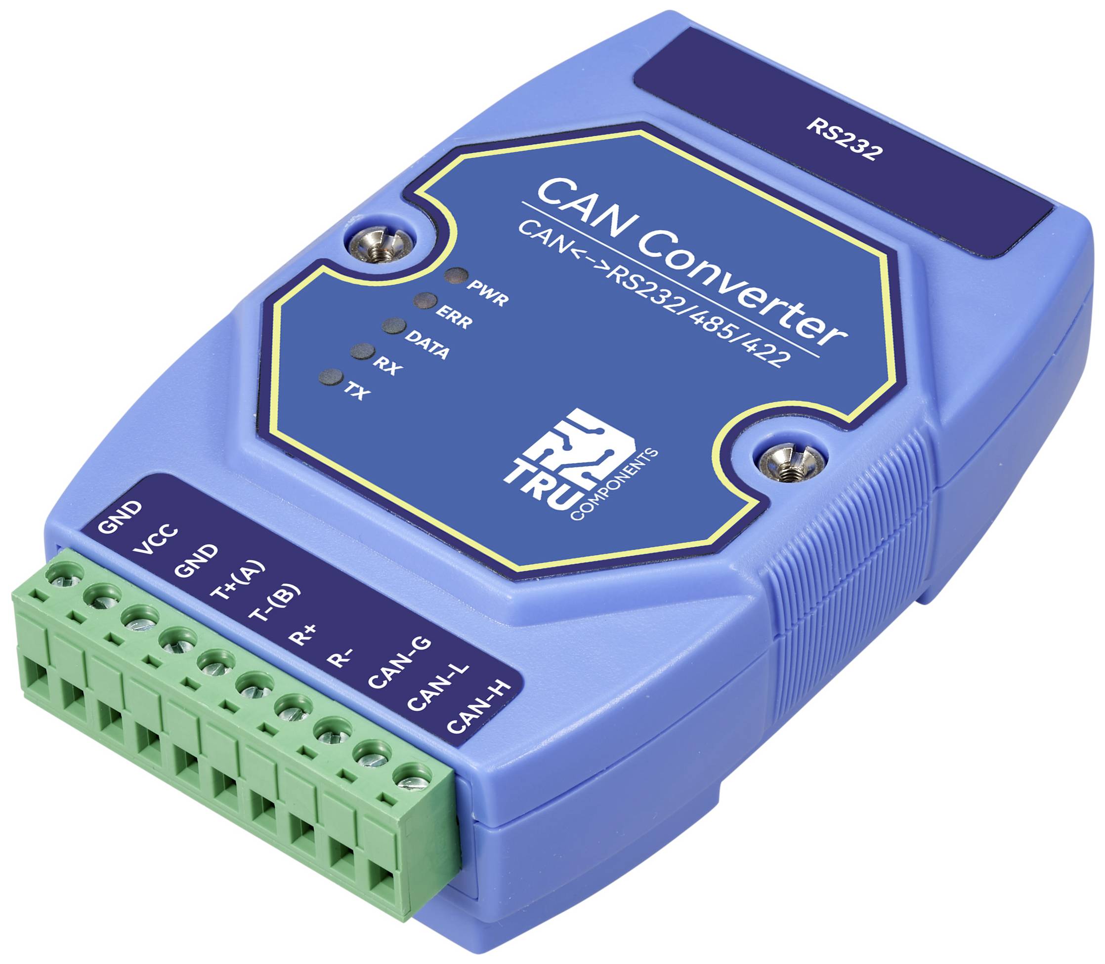 TRU COMPONENTS TC-ECAN-401 Multifunktionsmodul Modbus-RTU, CAN Bus, RS-485, RS-422, RS-232 12 V/DC, 24 V/DC 1St.