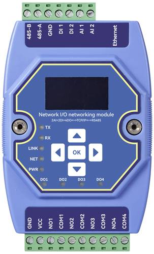 TRU COMPONENTS TC-ME31-AAAX2240 Schnittstellen-Modul Modbus-RTU, Modbus-TCP, Modbus Gateway, DI/O