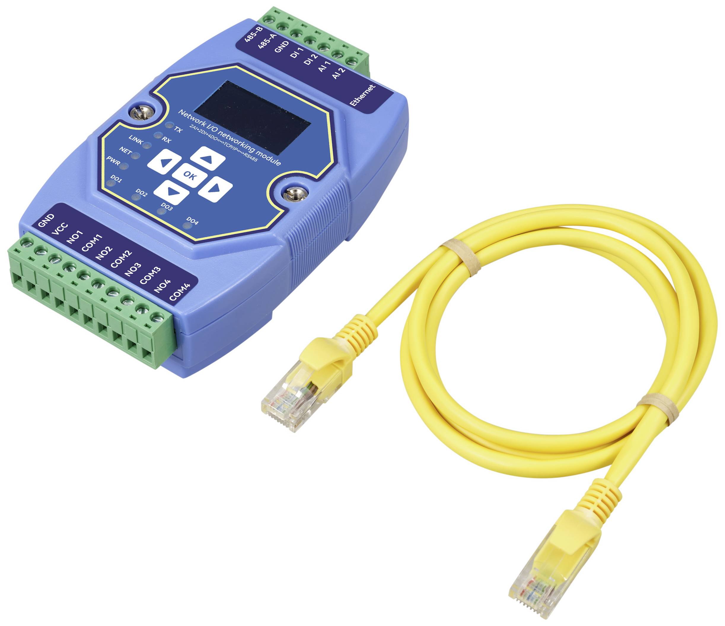 TRU COMPONENTS TC-ME31-AAAX2240 Schnittstellen-Modul Modbus-RTU, Modbus-TCP, Modbus Gateway, DI/O, Analog, RJ-45, RS-485 Anzahl
