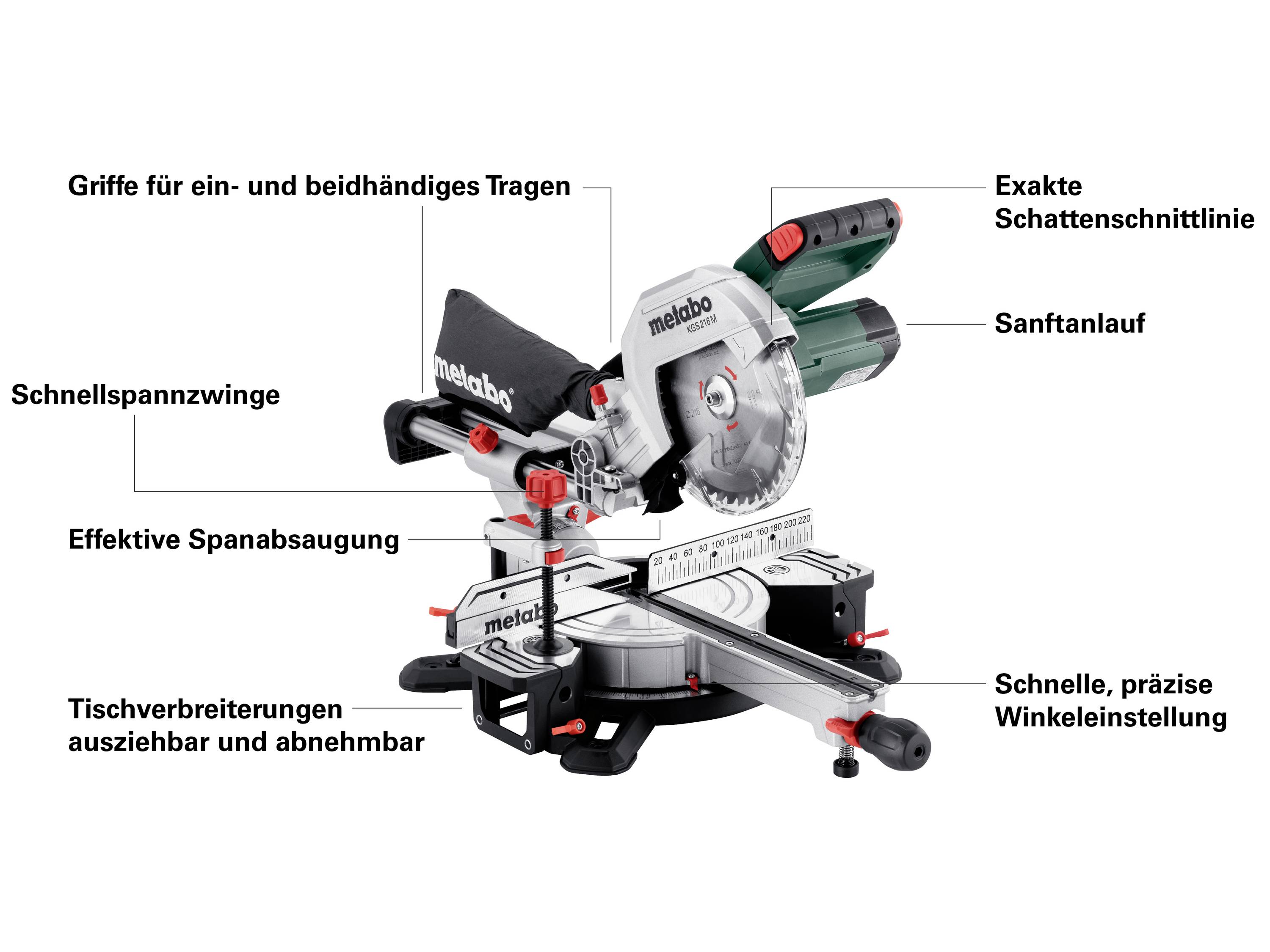Metabo 613216900 Kappsäge 216mm 30mm 1200W