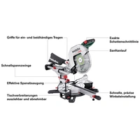 Metabo 614305810 Akku-Kappsäge inkl. 2. Akku, inkl. Ladegerät 305mm 30mm Metabo 614305810 Akku-Kappsäge inkl. 2. Akku, inkl. Ladegerät 305mm 30mm