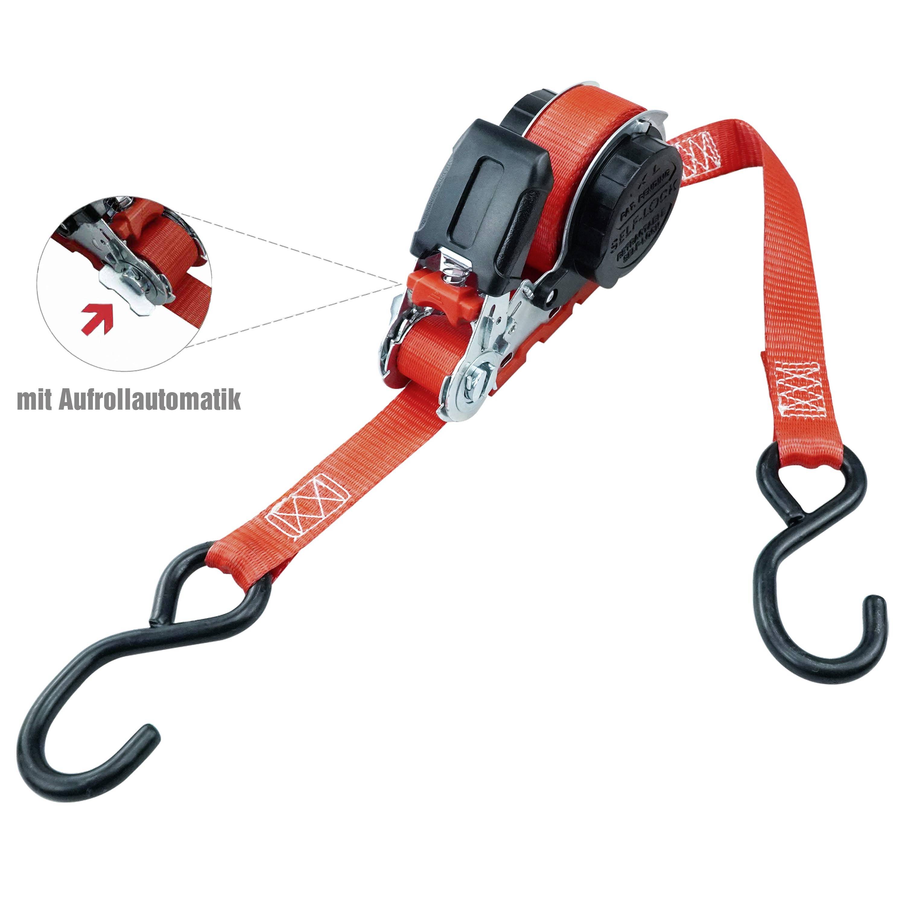 Petex 43197012 Spanngurt Zugkraft LC Niederzurren (einzeln/direkt)=350 daN (L x B x H) 5 m x 2.5 cm x 7 cm Ratsche EN 12195-2