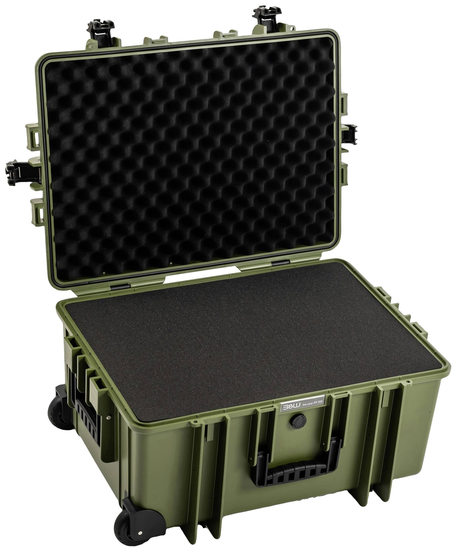 B & W International Outdoor Koffer Typ 6800 70.9l (B x H x T) 660 x 335 x 490mm Bronze-Grün (matt) 6800/BG/SI