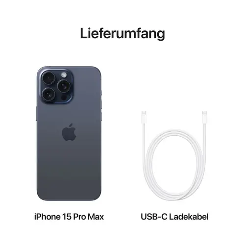 Apple iPhone 15 Pro Max Titan Blau 256 GB 17 cm (6.7 Zoll) Apple iPhone 15 Pro Max Titan Blau 256 GB 17 cm (6.7 Zoll)