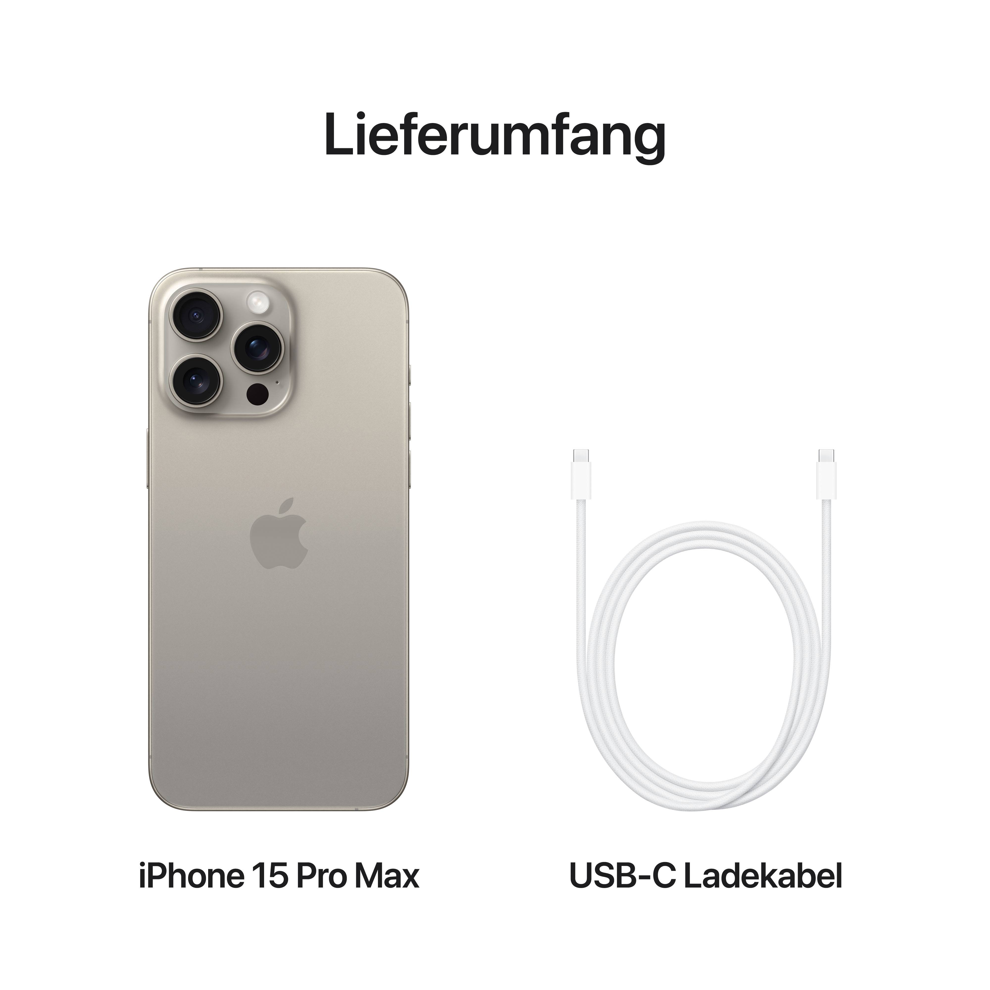 Apple iPhone 15 Pro Max Titan Natur 512 GB 17 cm (6.7 Zoll)