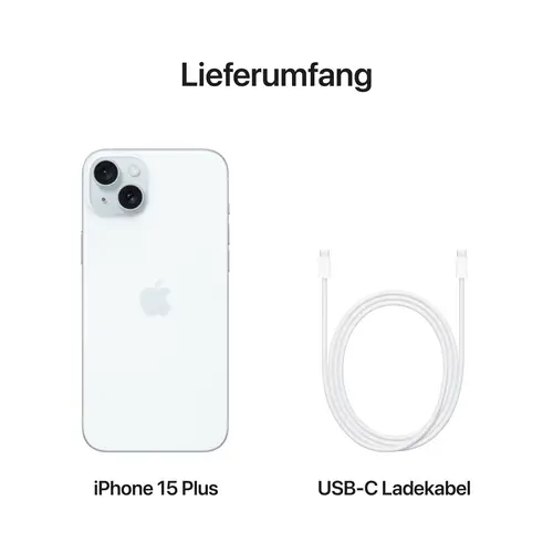 Apple iPhone 15 Plus Blau 128 GB 17 cm (6.7 Zoll) Apple iPhone 15 Plus Blau 128 GB 17 cm (6.7 Zoll)