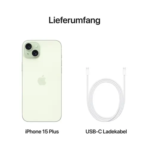 Apple iPhone 15 Plus Grün 512 GB 17 cm (6.7 Zoll) Apple iPhone 15 Plus Grün 512 GB 17 cm (6.7 Zoll)