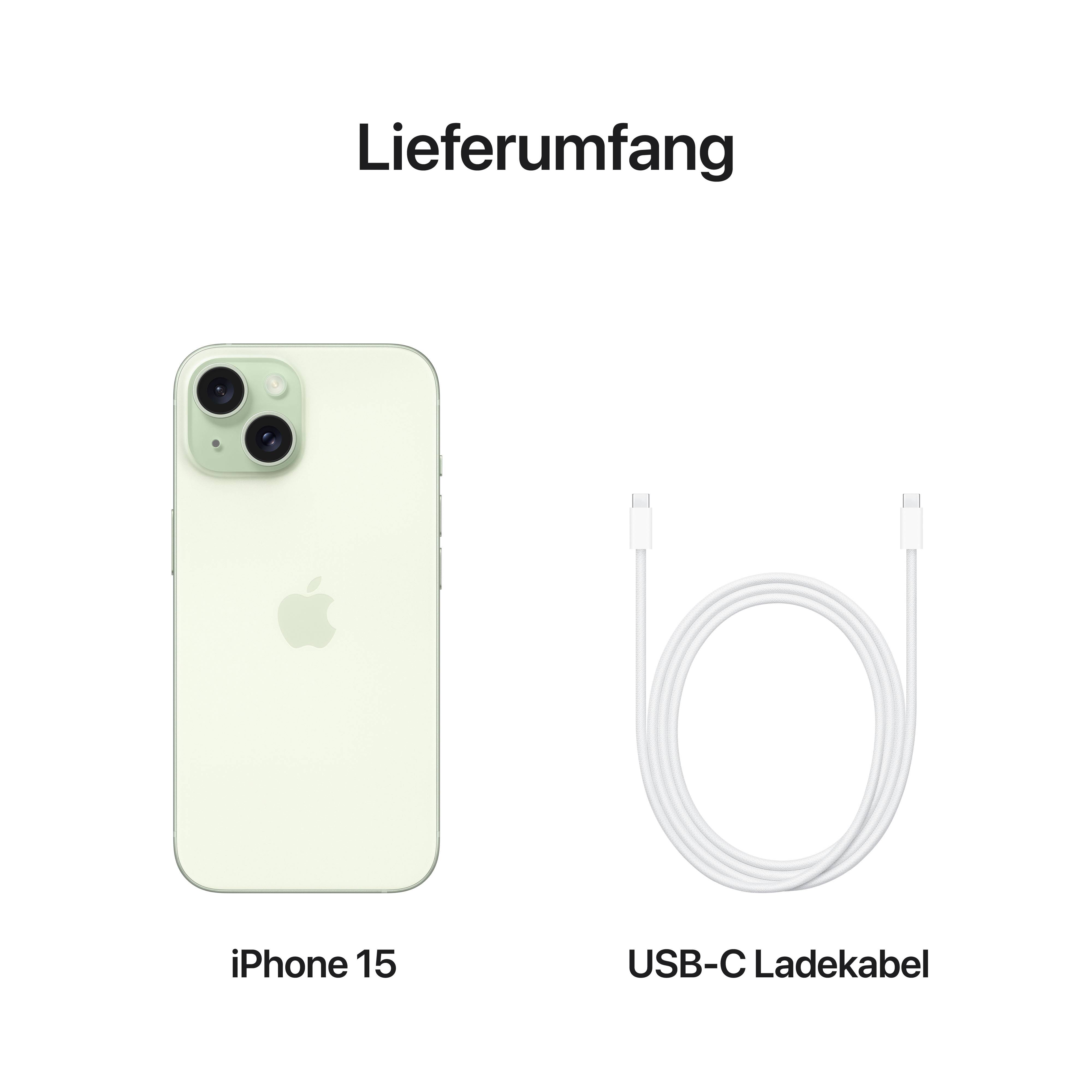Apple iPhone 15 Grün 256GB 15.5cm (6.1 Zoll)