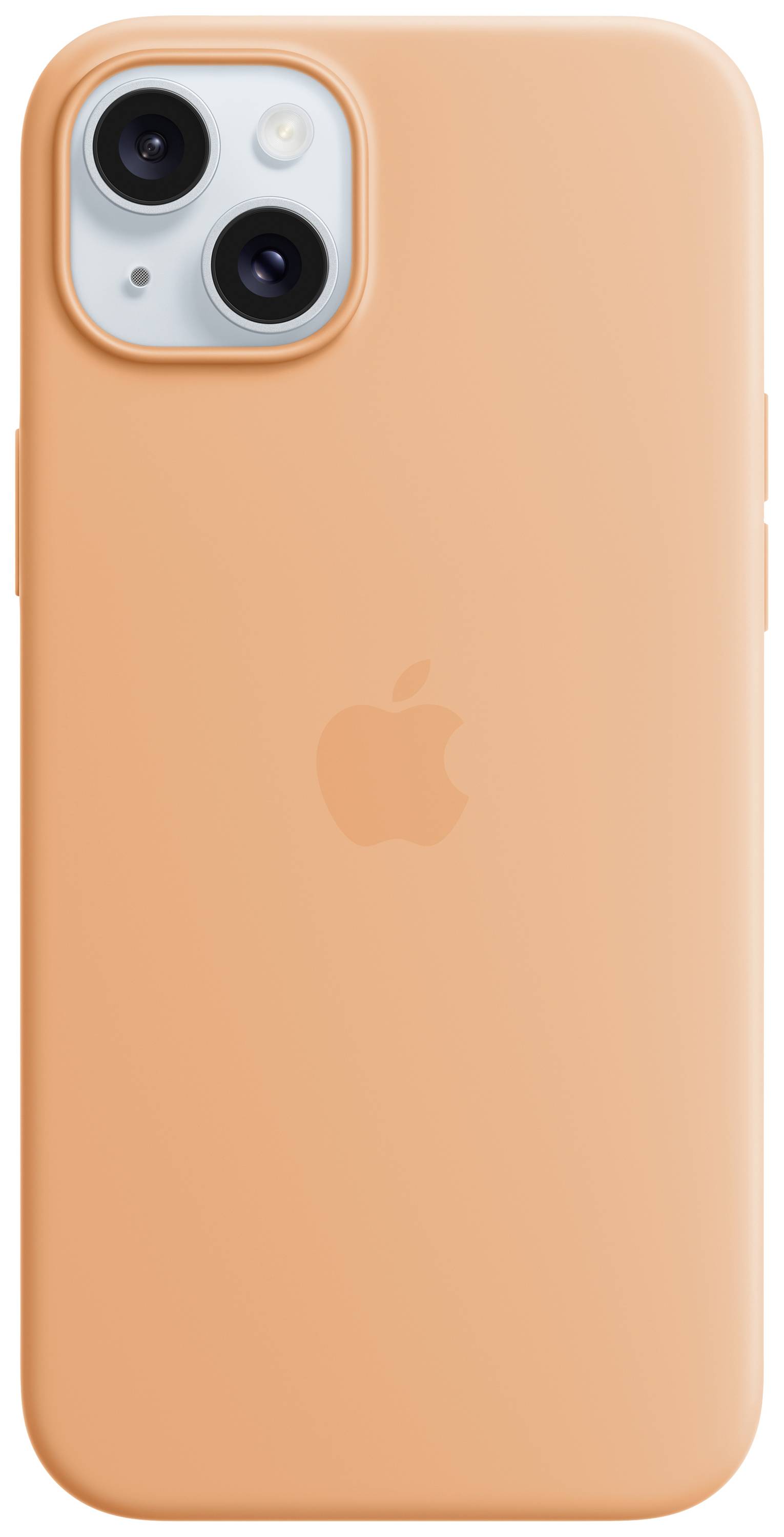 Apple Silicon Case MagSafe Backcover Apple iPhone 15 Plus Sorbet Orange Induktives Laden, Stoßfest MT173ZM/A