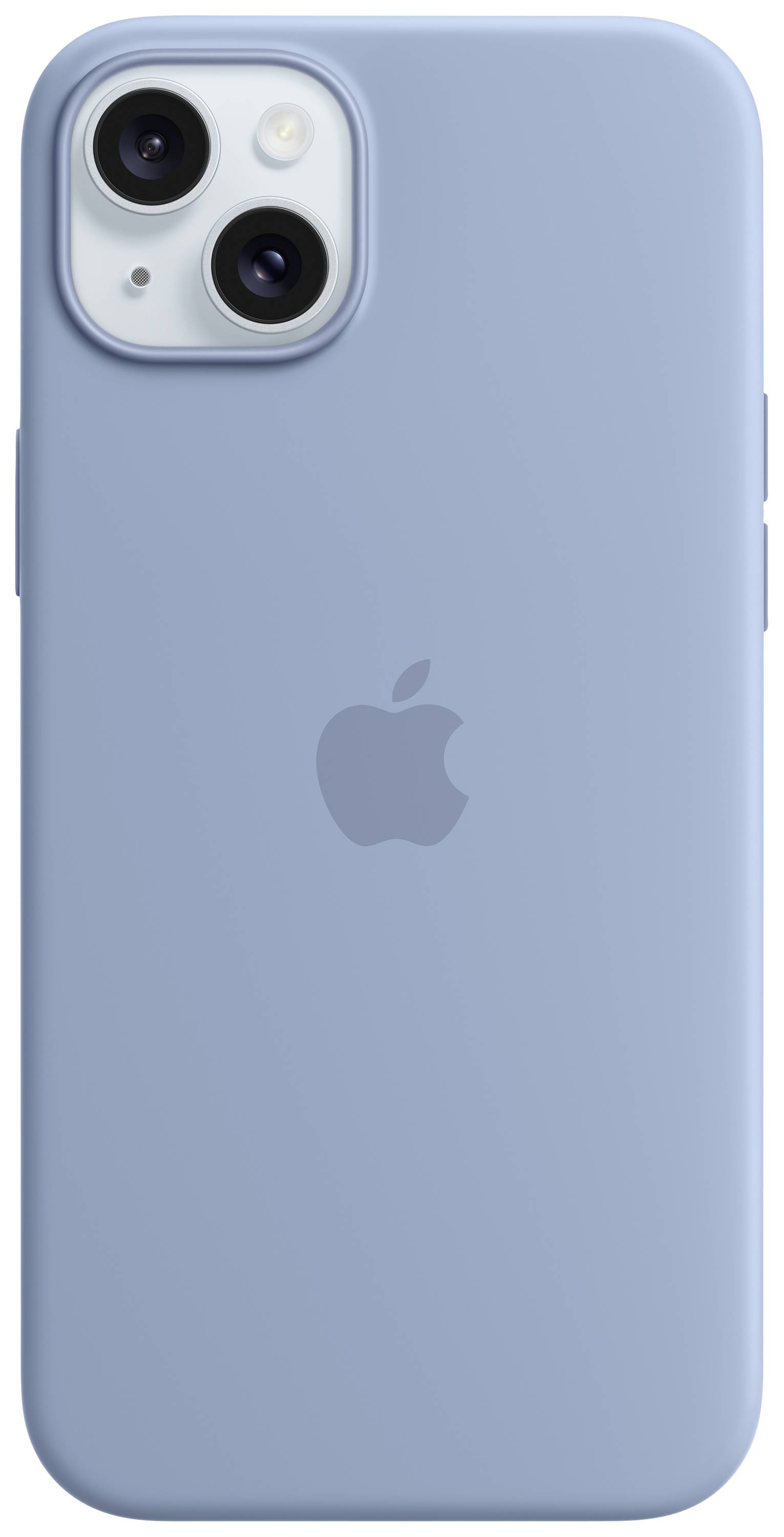 Apple Silicon Case MagSafe Backcover Apple iPhone 15 Plus Winterblau Induktives Laden, Stoßfest MT193ZM/A