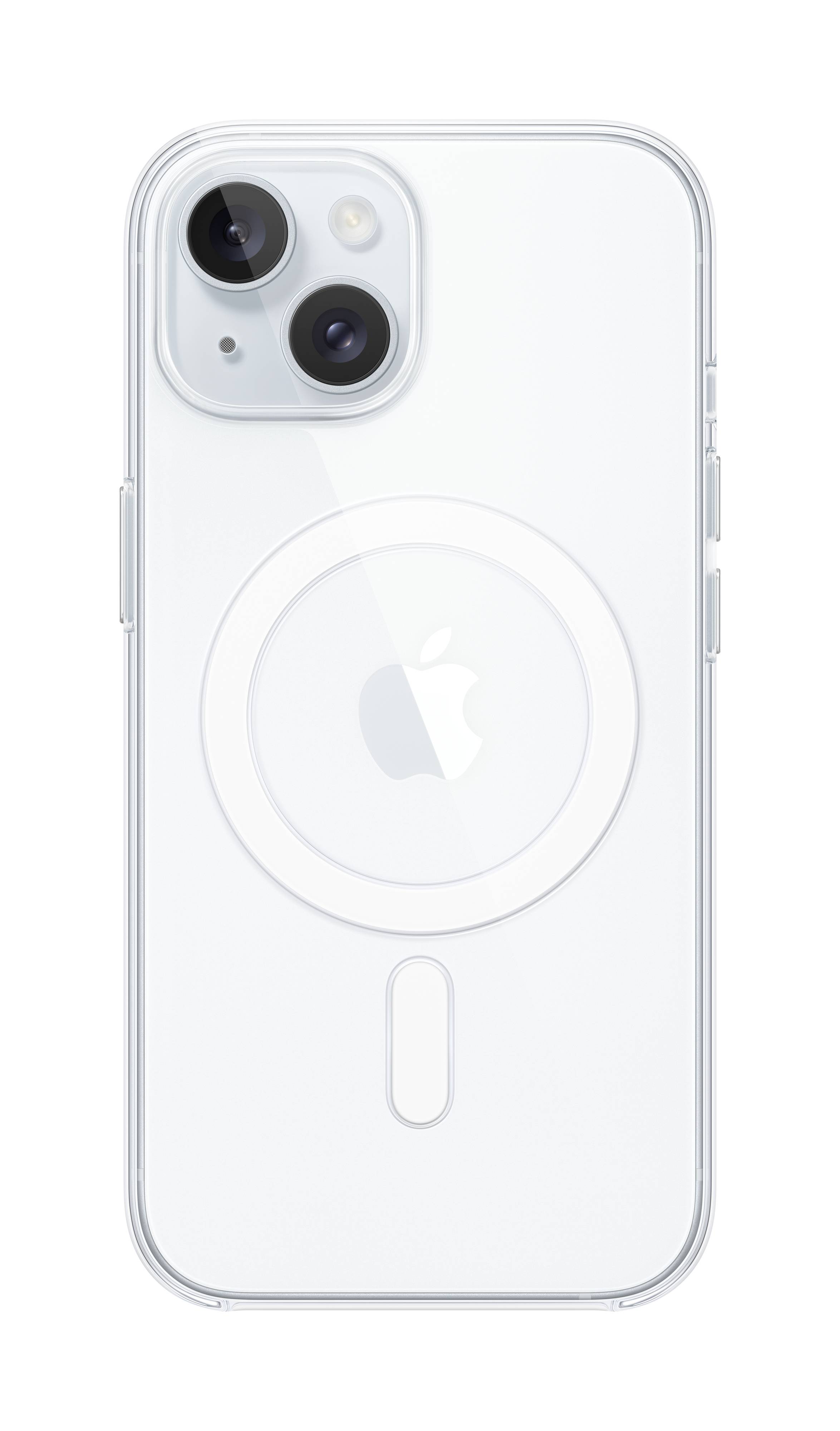Apple Clear Case Backcover Apple iPhone 15 Transparent Induktives Laden, Stoßfest