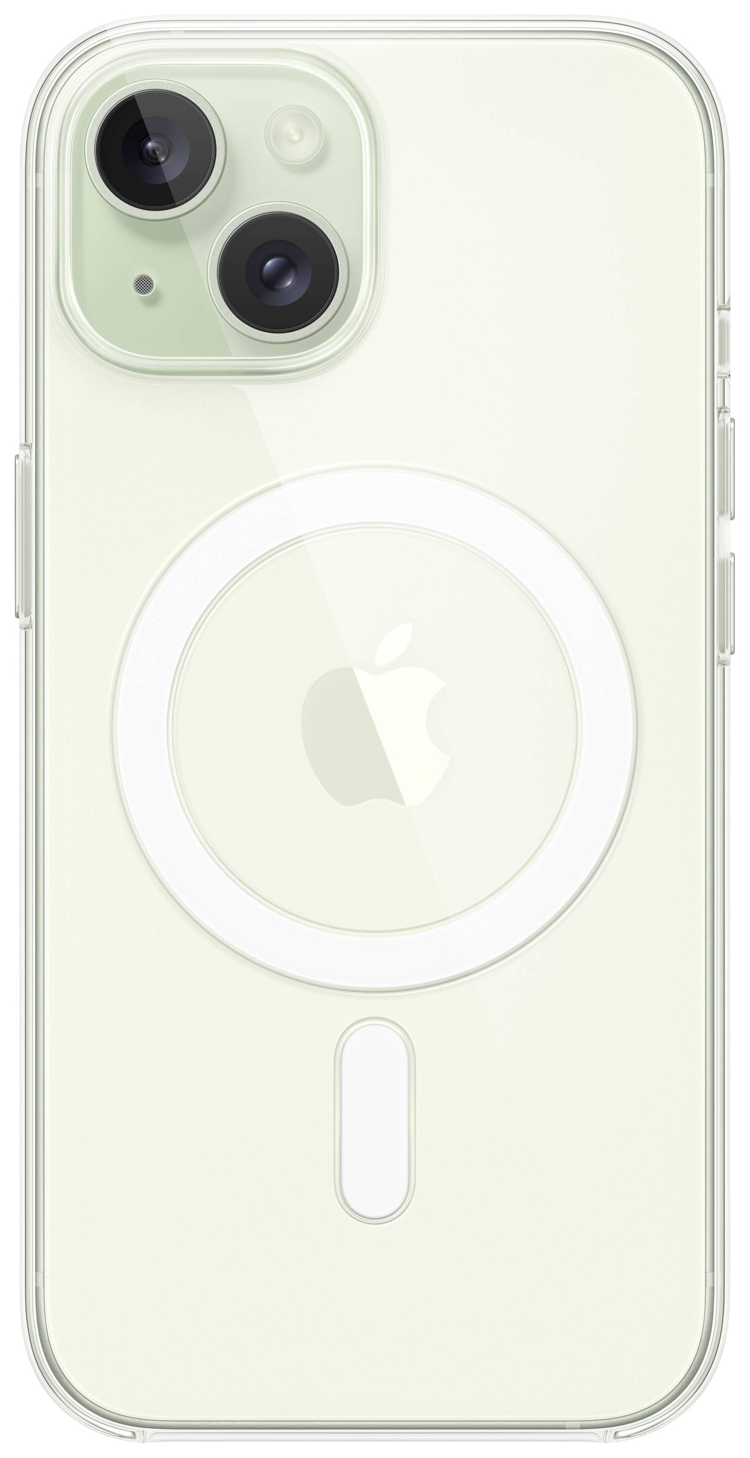 Apple Clear Case Backcover Apple iPhone 15 Transparent Induktives Laden, Stoßfest