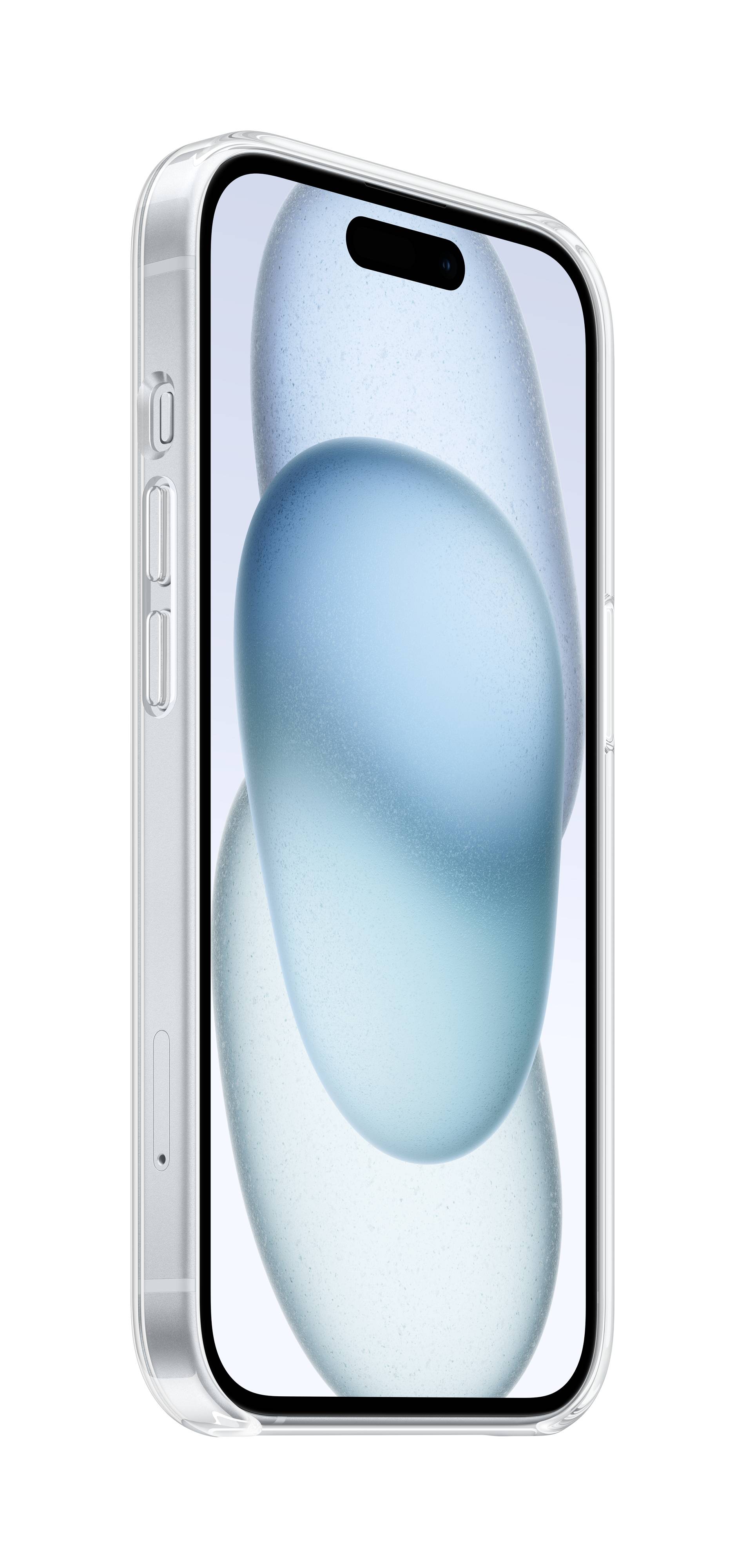 Apple Clear Case Backcover Apple iPhone 15 Transparent Induktives Laden, Stoßfest