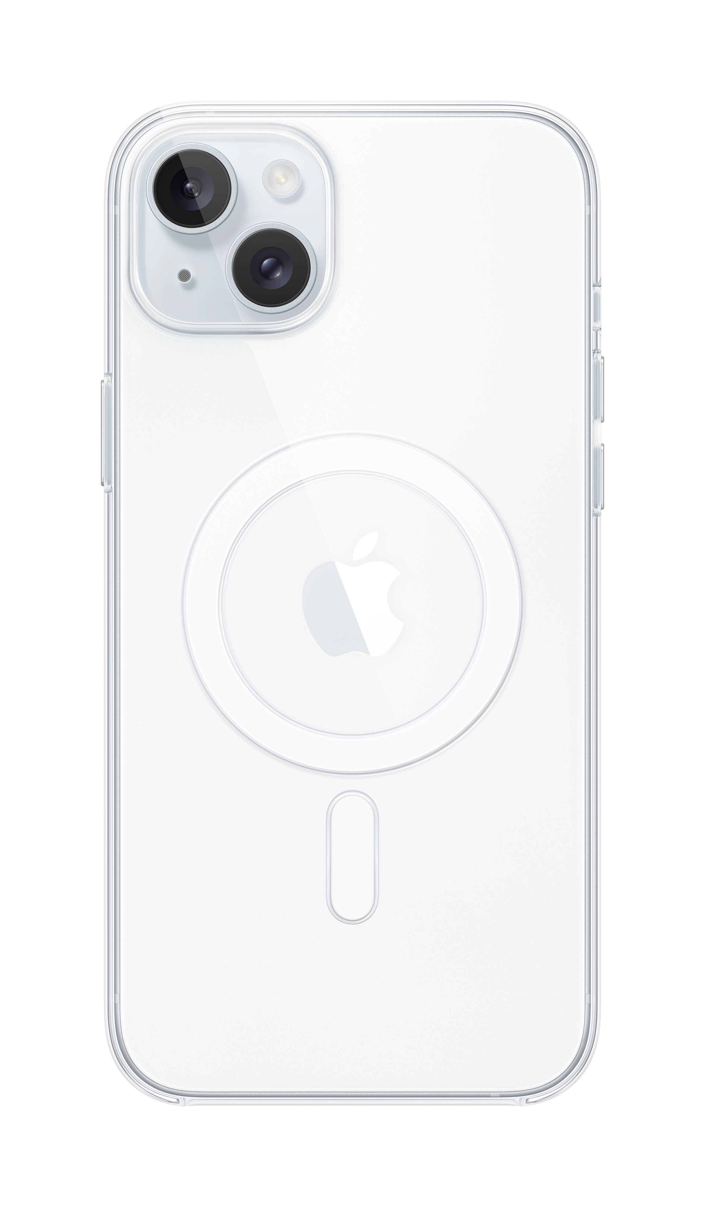 Apple Clear Case Backcover Apple iPhone 15 Plus Transparent Induktives Laden, Stoßfest