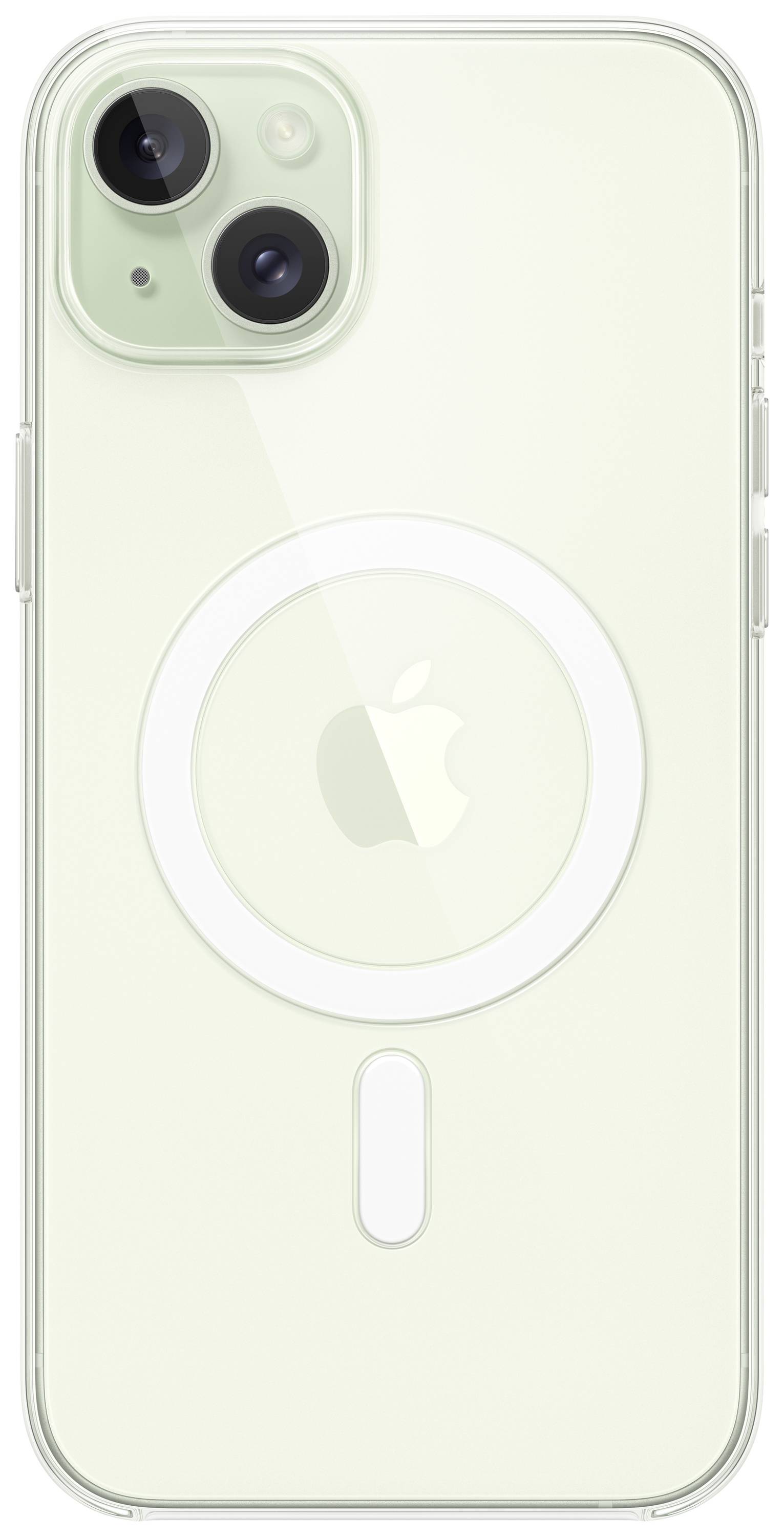 Apple Clear Case Backcover Apple iPhone 15 Plus Transparent Induktives Laden, Stoßfest