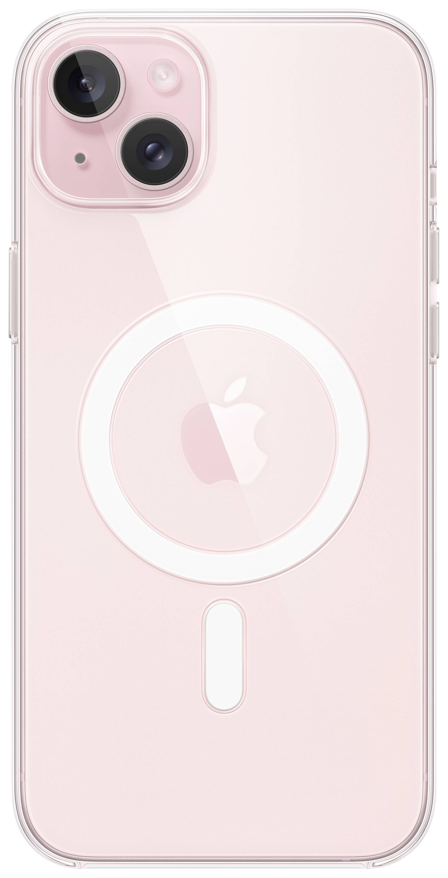 Apple Clear Case Backcover Apple iPhone 15 Plus Transparent Induktives Laden, Stoßfest