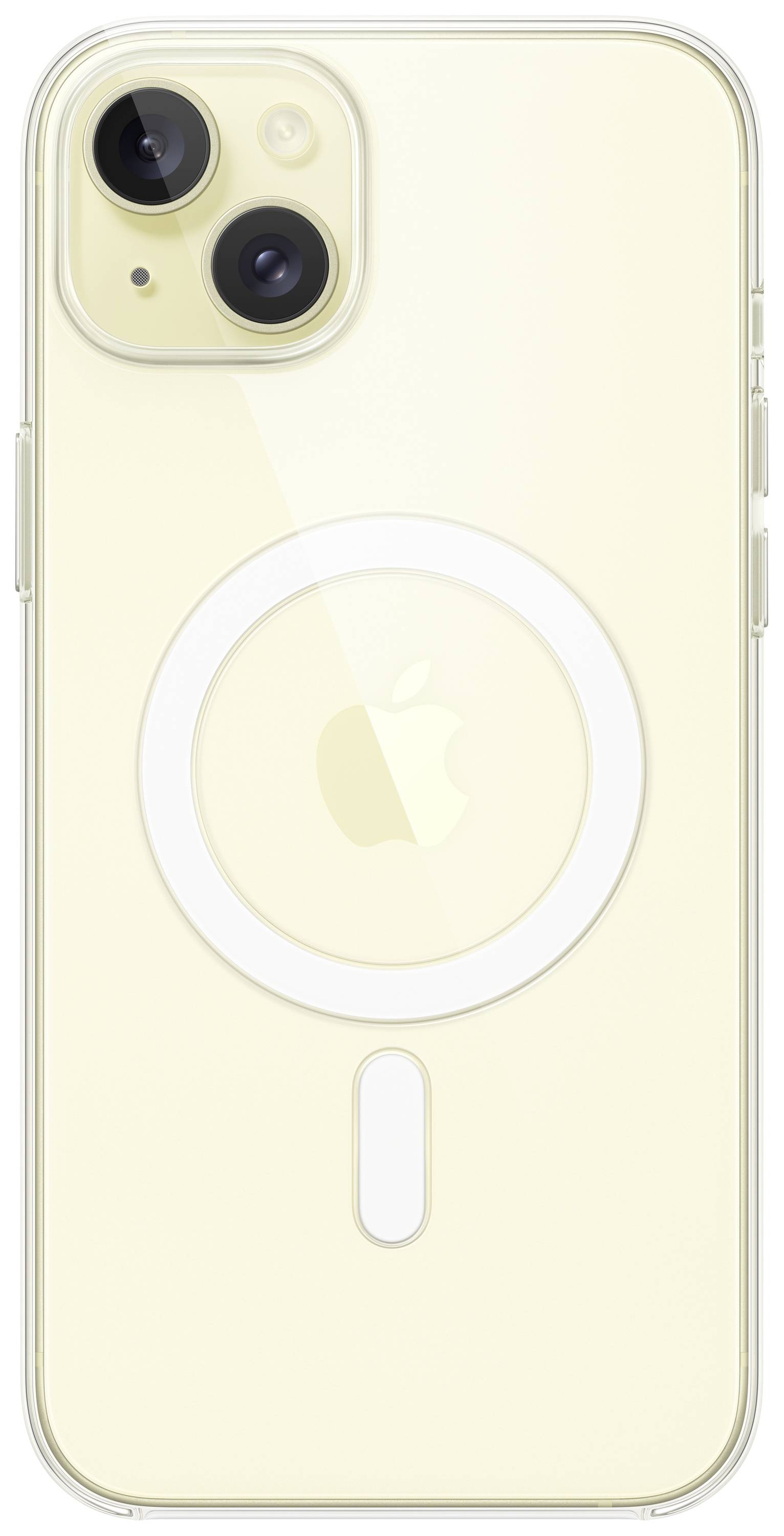 Apple Clear Case Backcover Apple iPhone 15 Plus Transparent Induktives Laden, Stoßfest