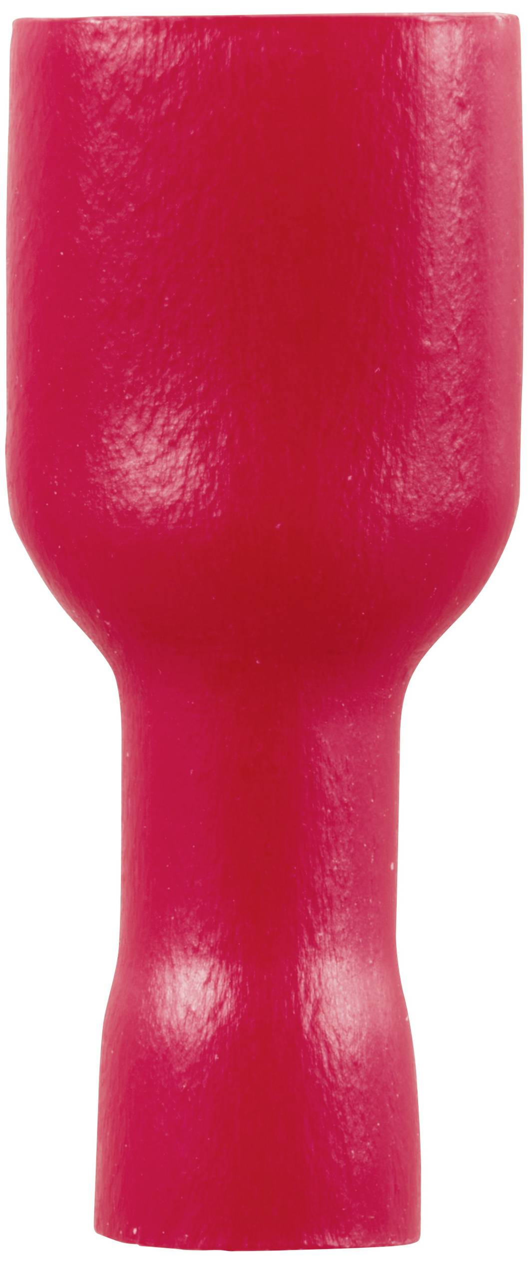 TRU COMPONENTS TC-11894520 Flachsteckhülse Steckbreite: 6.3mm Steckdicke: 0.8mm Vollisoliert Rot 100St.