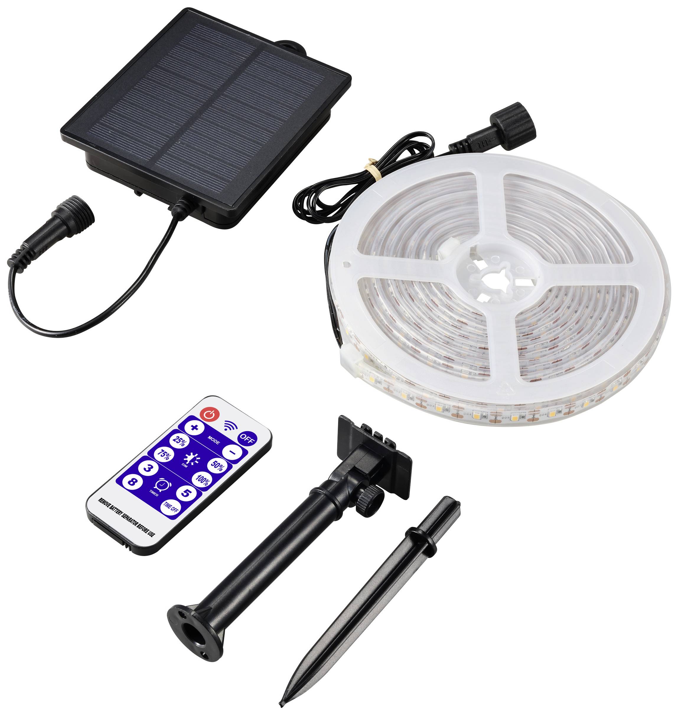 Sygonix SY-5947264 Solar-Lichtschlauch LED LED fest eingebaut 1.8W Transparent