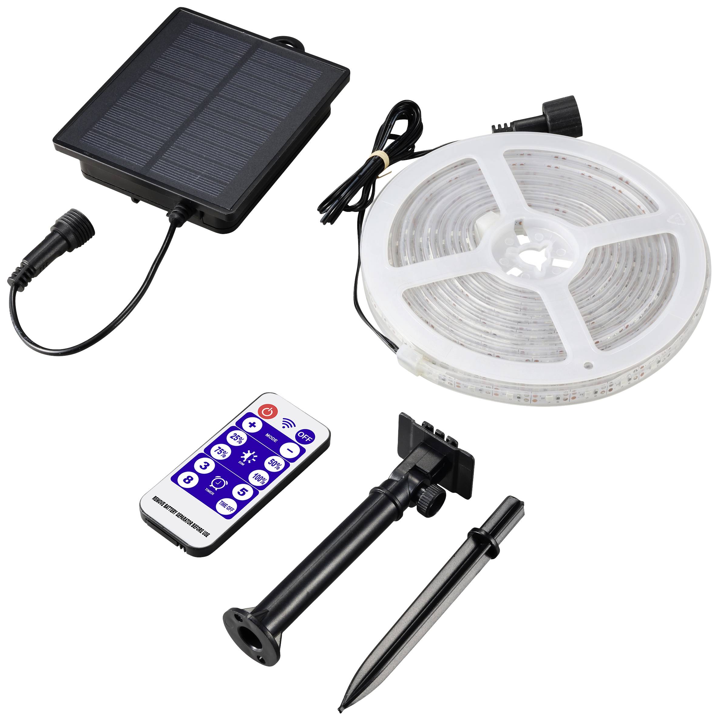 Sygonix SY-5947266 Solar-Lichtschlauch LED LED fest eingebaut 1.8W Transparent