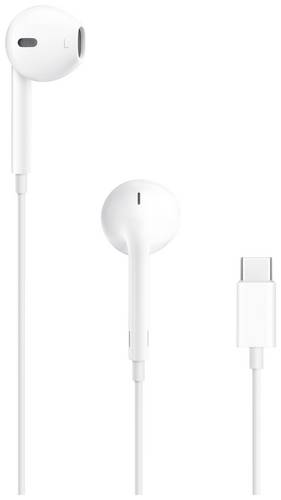 Apple EarPods (USB-C) EarPods kabelgebunden Stereo Weiß Schweißresistent, Wasserbeständig, Lautst