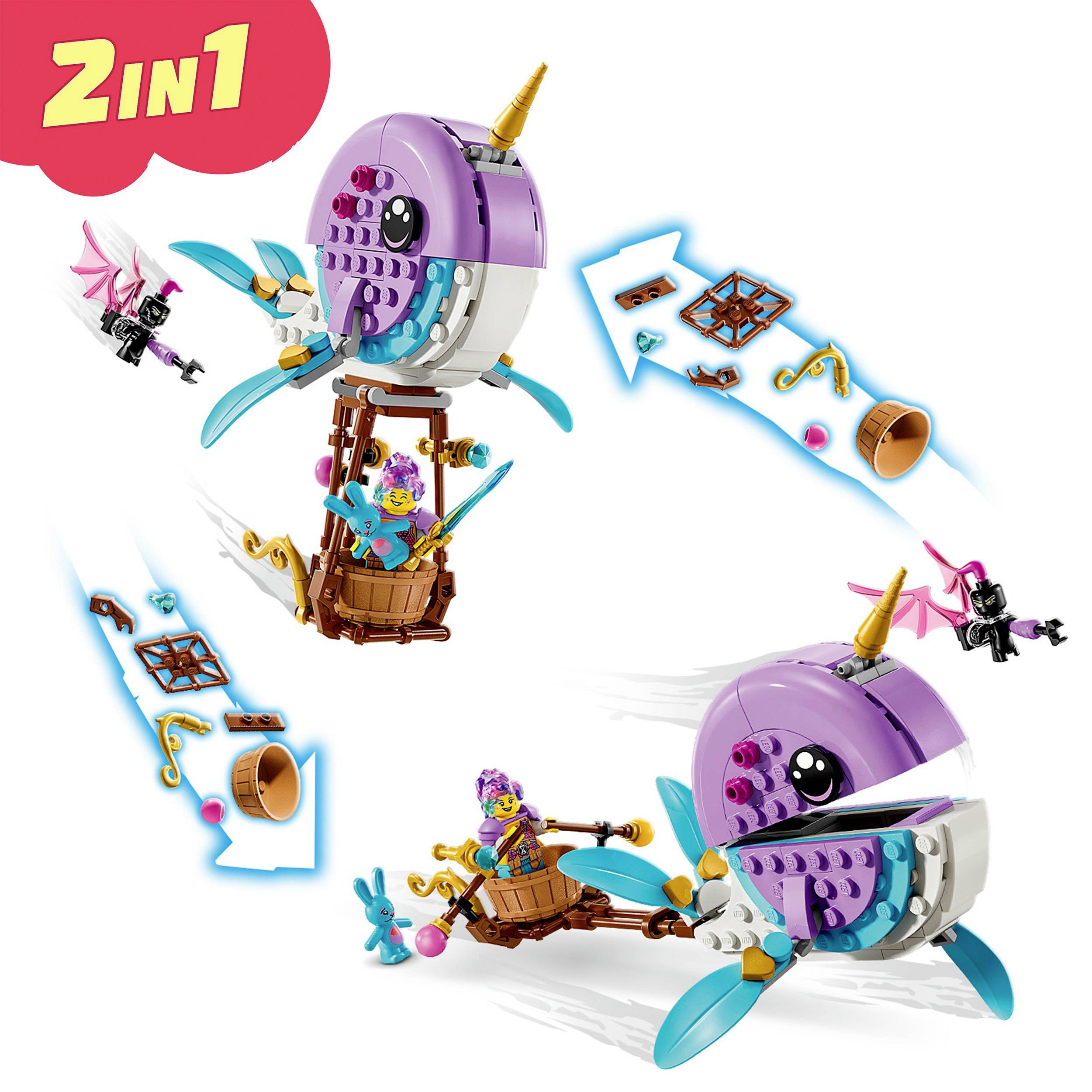 71472 LEGO® DREAMZZZ Izzies Narwal-Heißluftballon