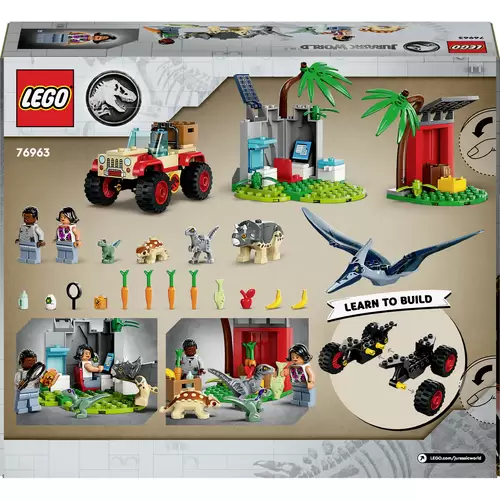 76963 LEGO® JURASSIC WORLD™ Rettungszentrum für Baby-Dinos 76963 LEGO® JURASSIC WORLD™ Rettungszentrum für Baby-Dinos