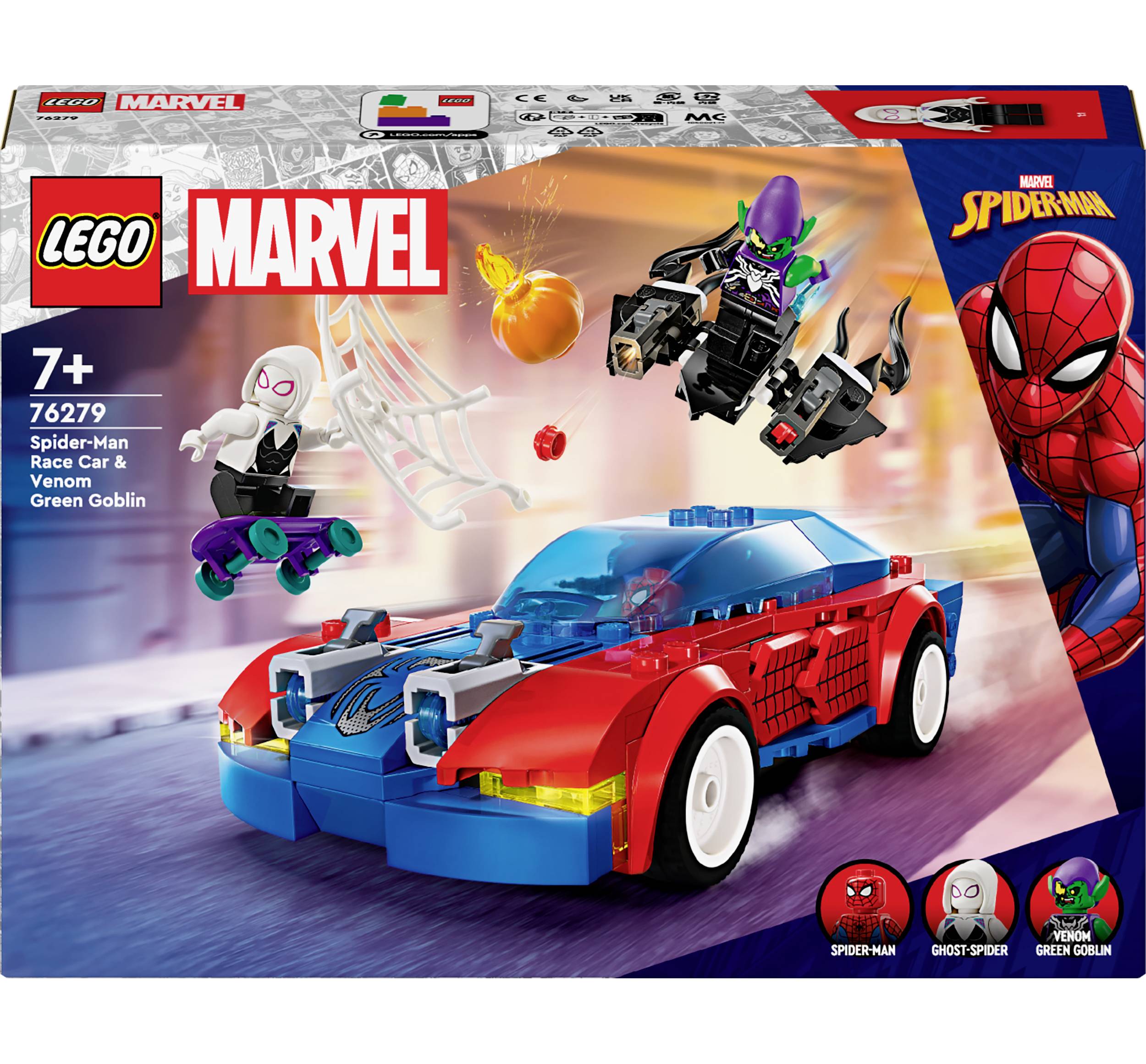76279 LEGO® MARVEL SUPER HEROES Spider-Mans Rennauto & Venom Green Goblin