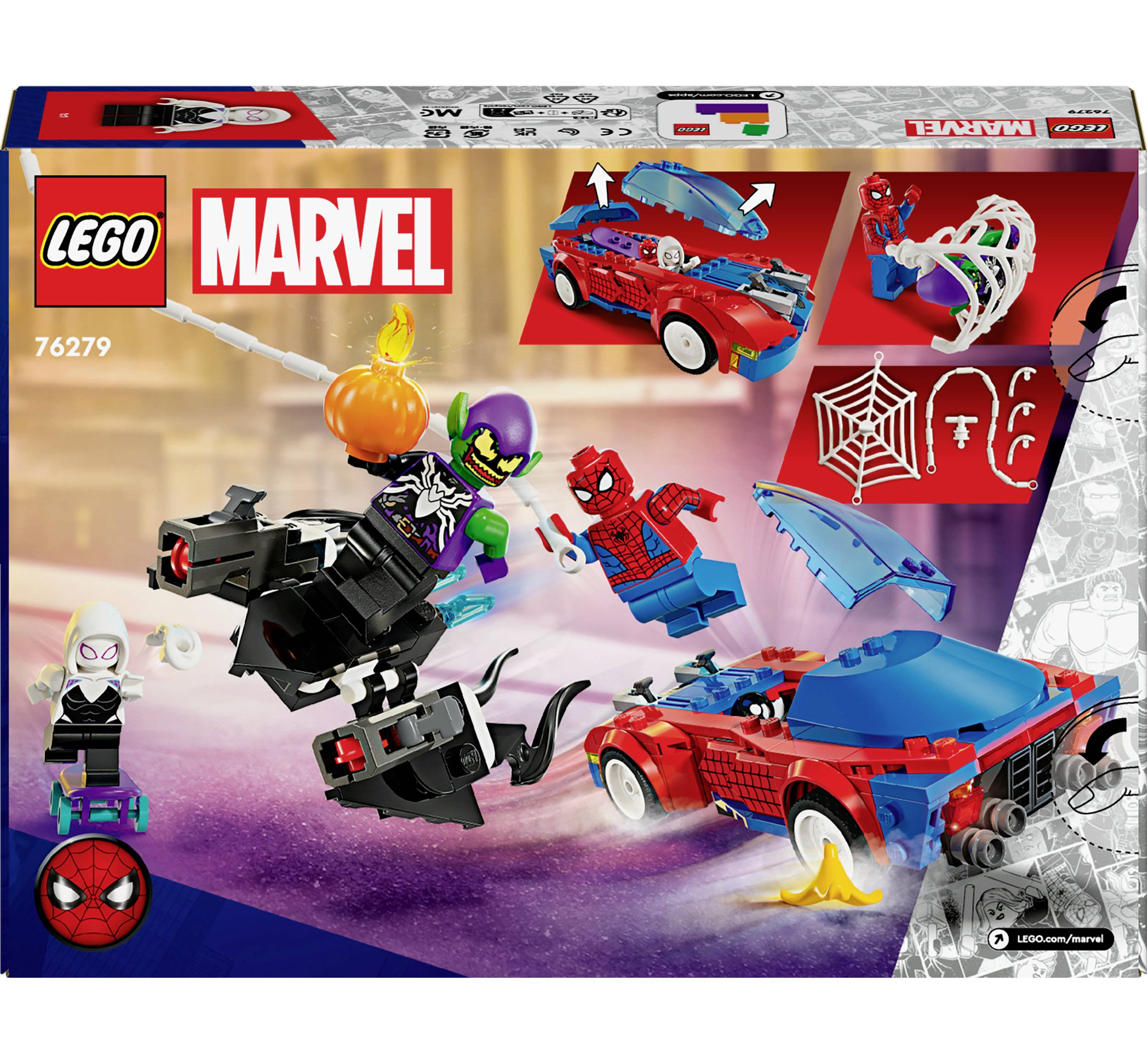 76279 LEGO® MARVEL SUPER HEROES Spider-Mans Rennauto & Venom Green Goblin